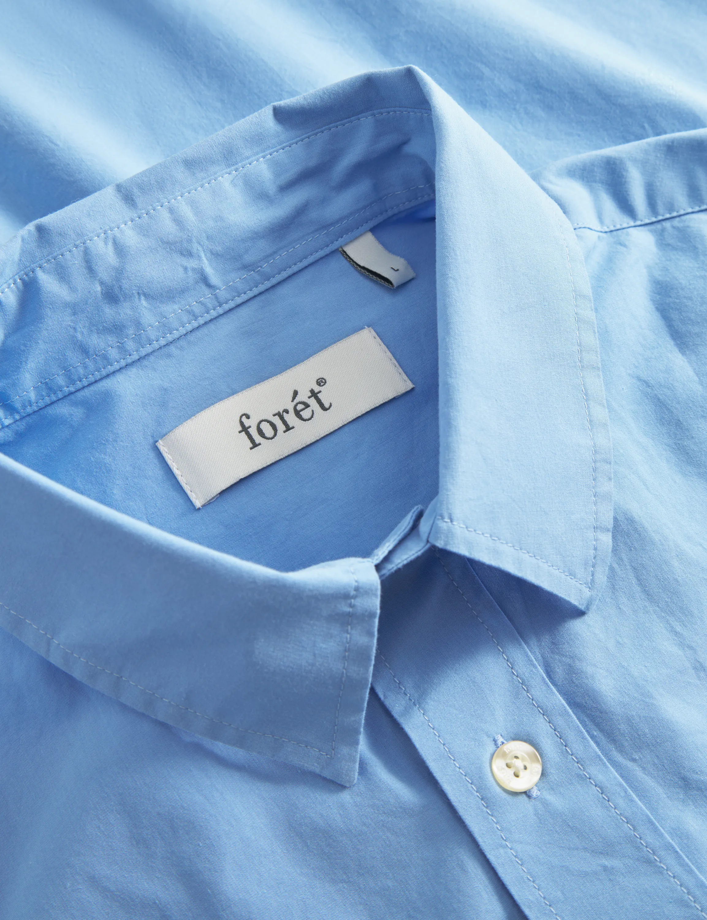 Rose Poplin Shirt | Light Blue