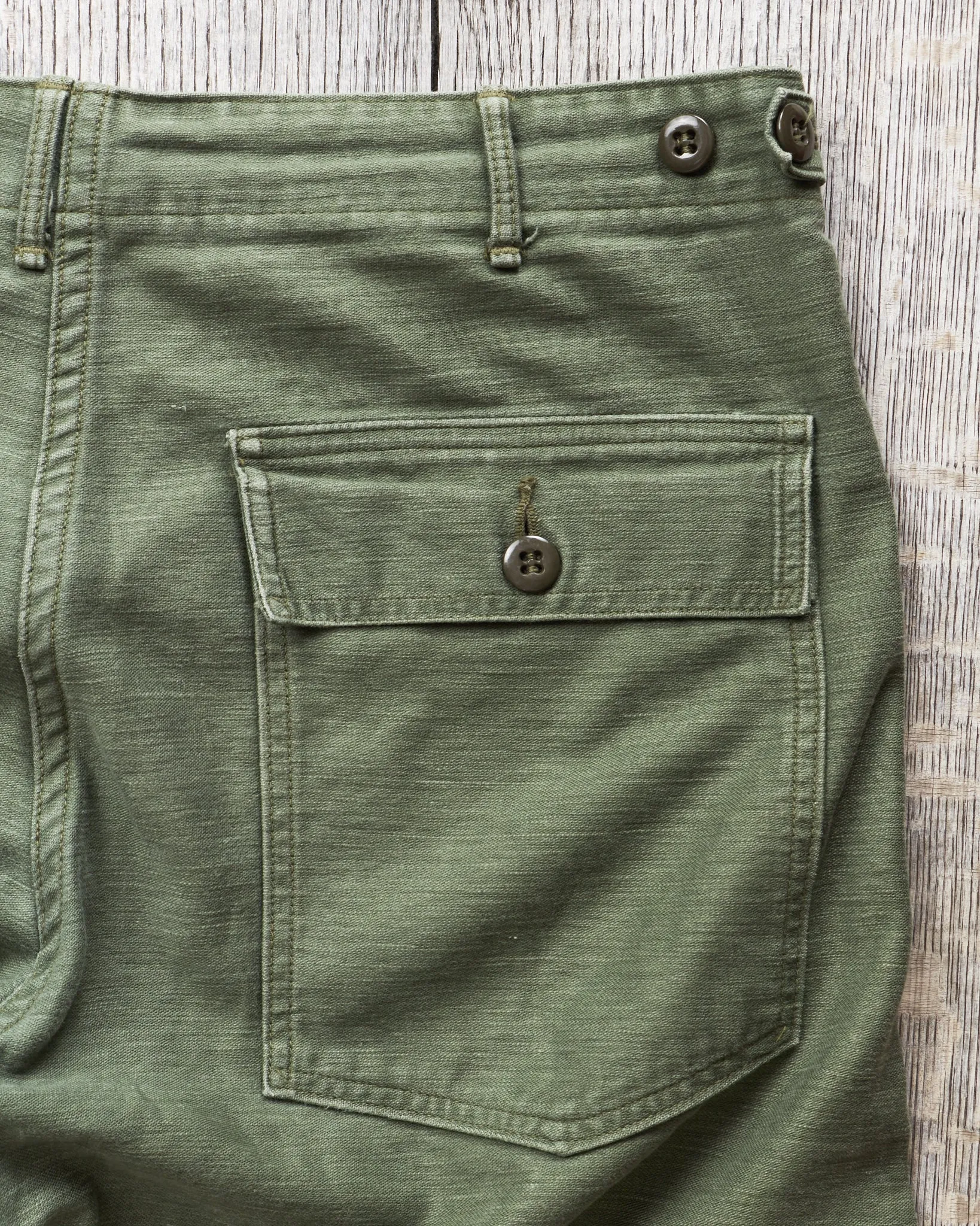 Second Hand OrSlow 5002 Fatigue Pants Green EU M / JPN 3