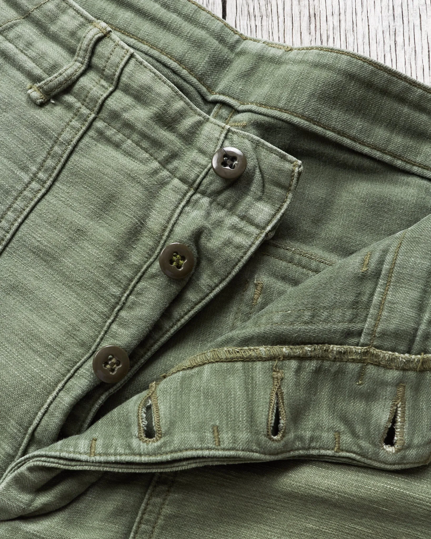 Second Hand OrSlow 5002 Fatigue Pants Green EU M / JPN 3