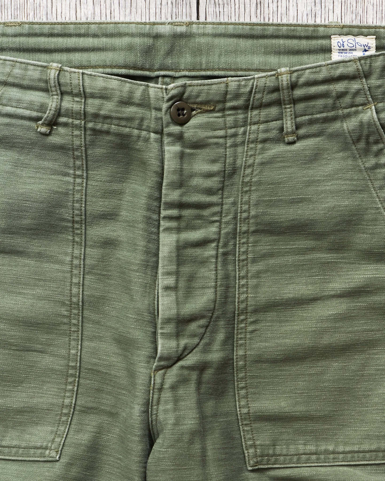 Second Hand OrSlow 5002 Fatigue Pants Green EU M / JPN 3