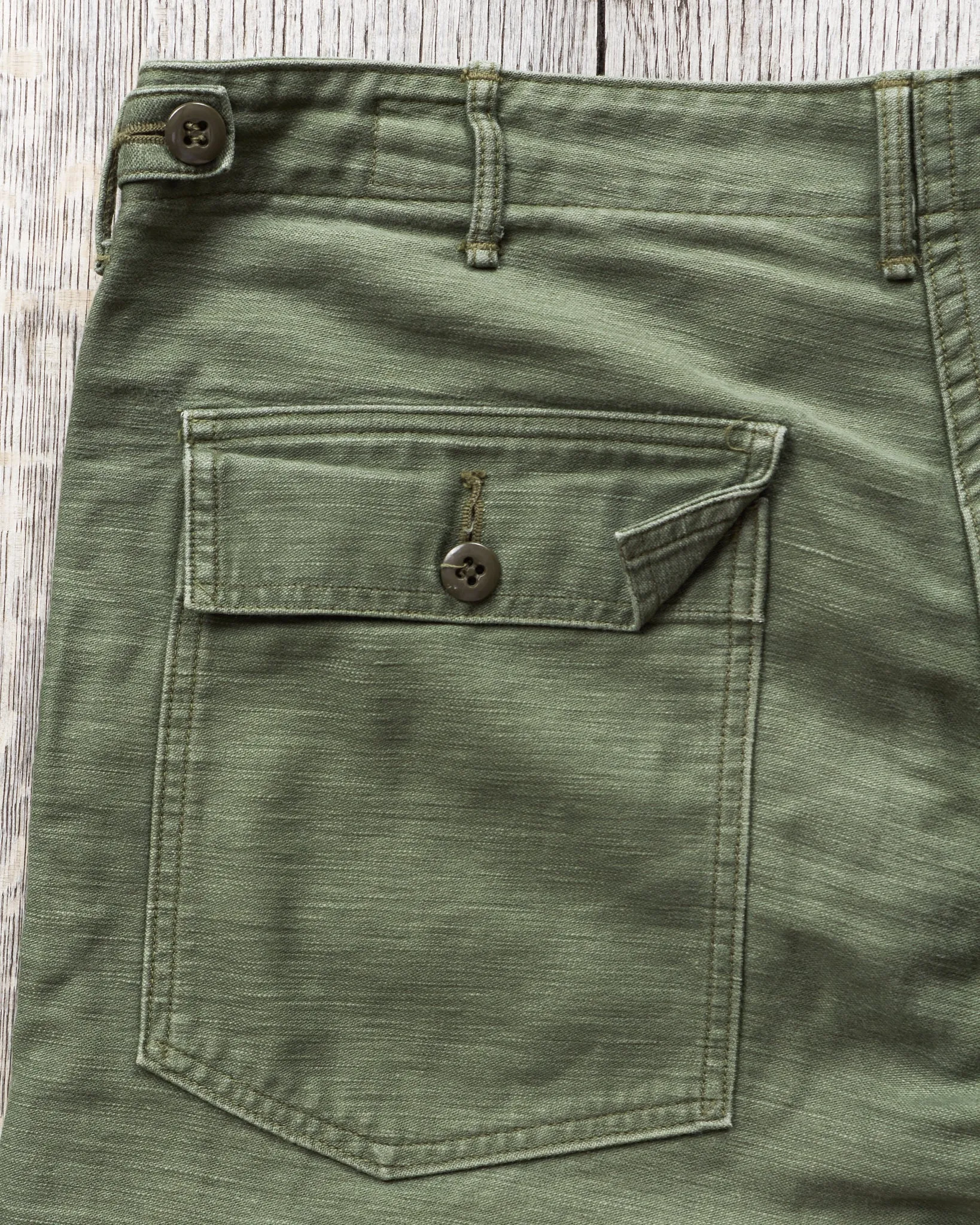 Second Hand OrSlow 5002 Fatigue Pants Green EU M / JPN 3