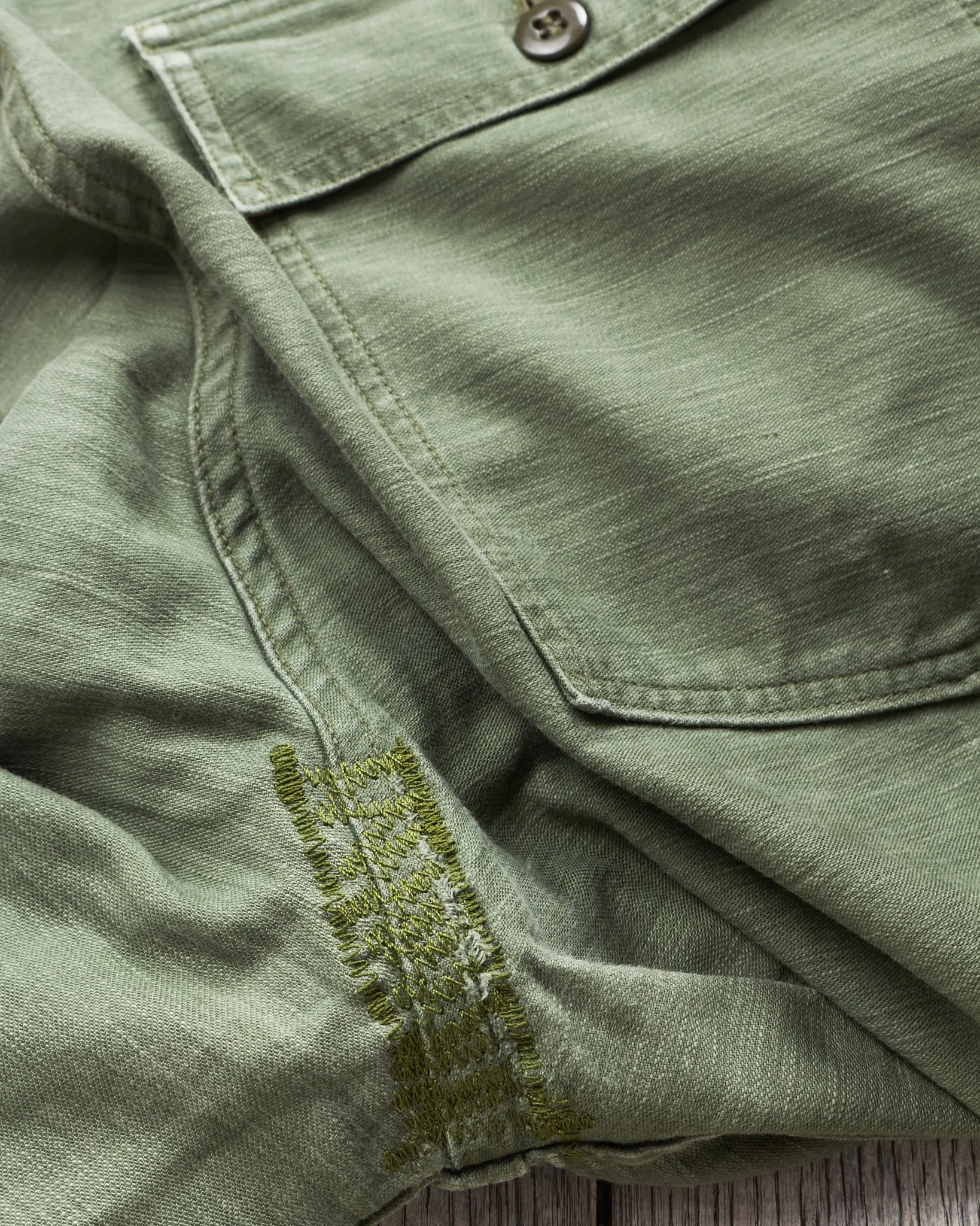 Second Hand OrSlow 5002 Fatigue Pants Green EU M / JPN 3
