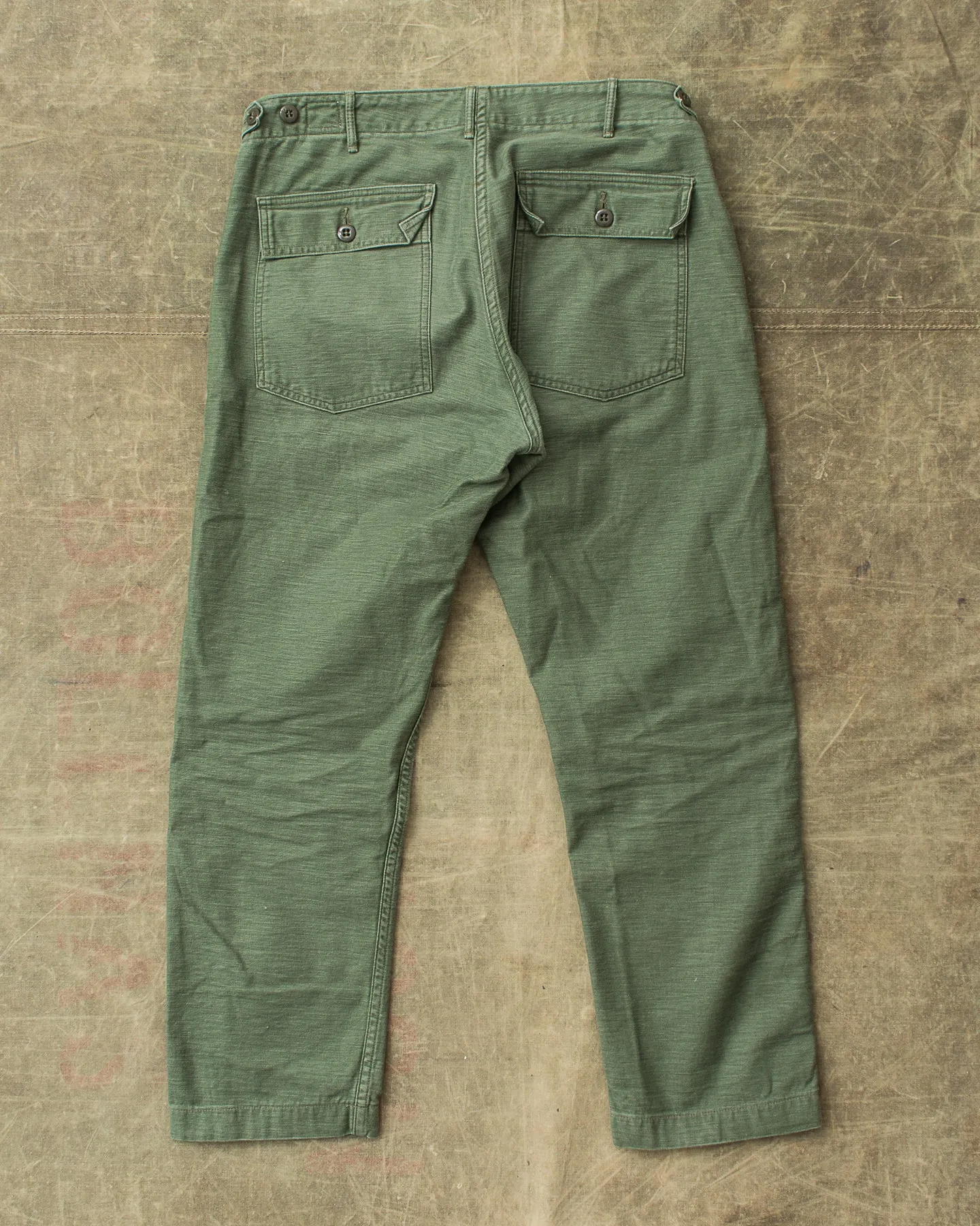 Second Hand OrSlow 5032 Slim Fit Fatigue Pants Green EU M / JPN 3