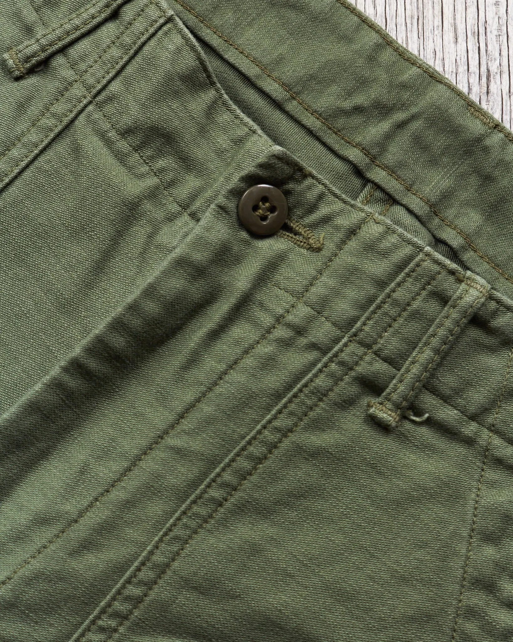Second Hand OrSlow 5032 Slim Fit Fatigue Pants Green EU XS / JPN 1