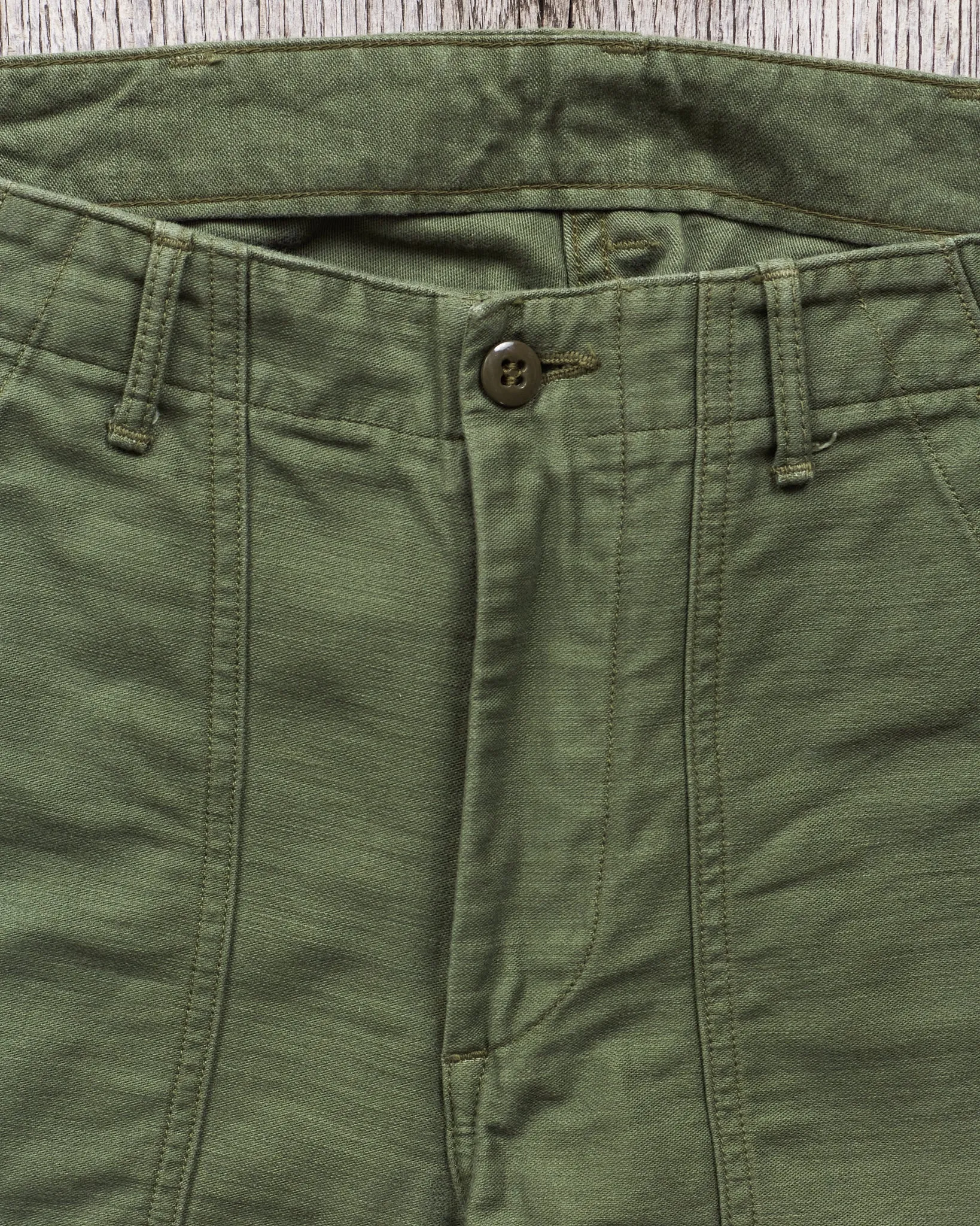 Second Hand OrSlow 5032 Slim Fit Fatigue Pants Green EU XS / JPN 1