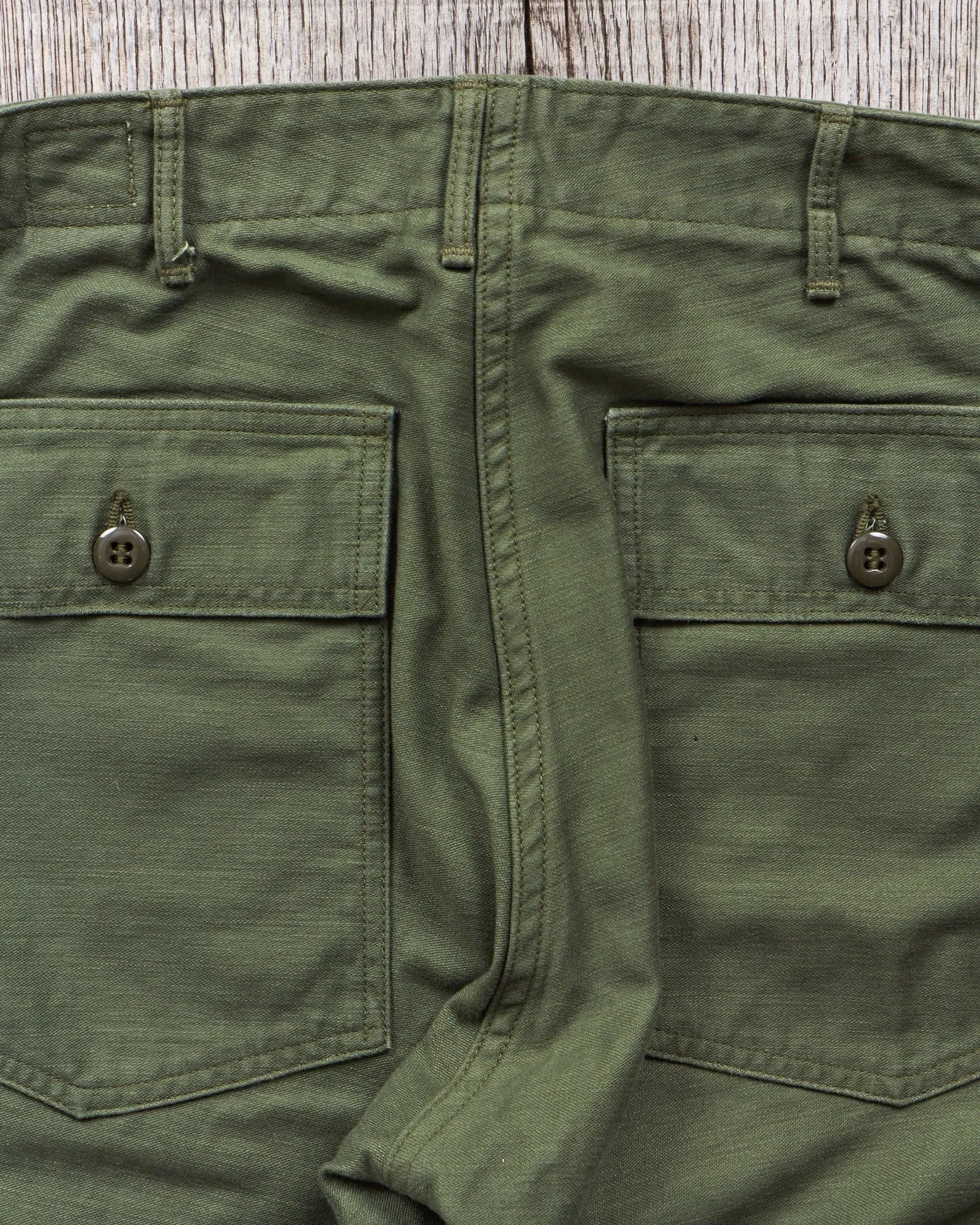 Second Hand OrSlow 5032 Slim Fit Fatigue Pants Green EU XS / JPN 1