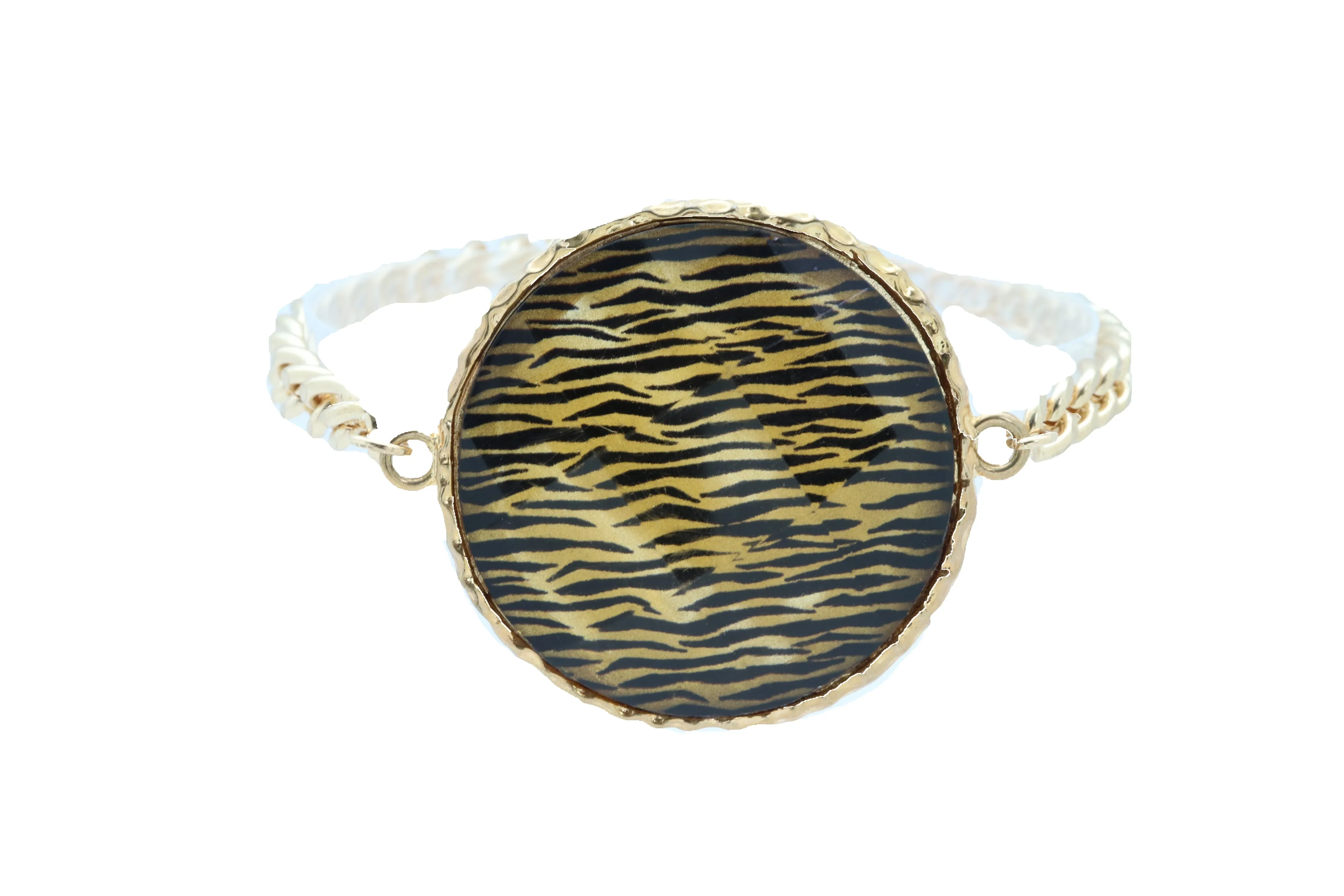 Sexy Women Gold Metal Chain Boot Bracelet Shoe Bling Zebra Charm