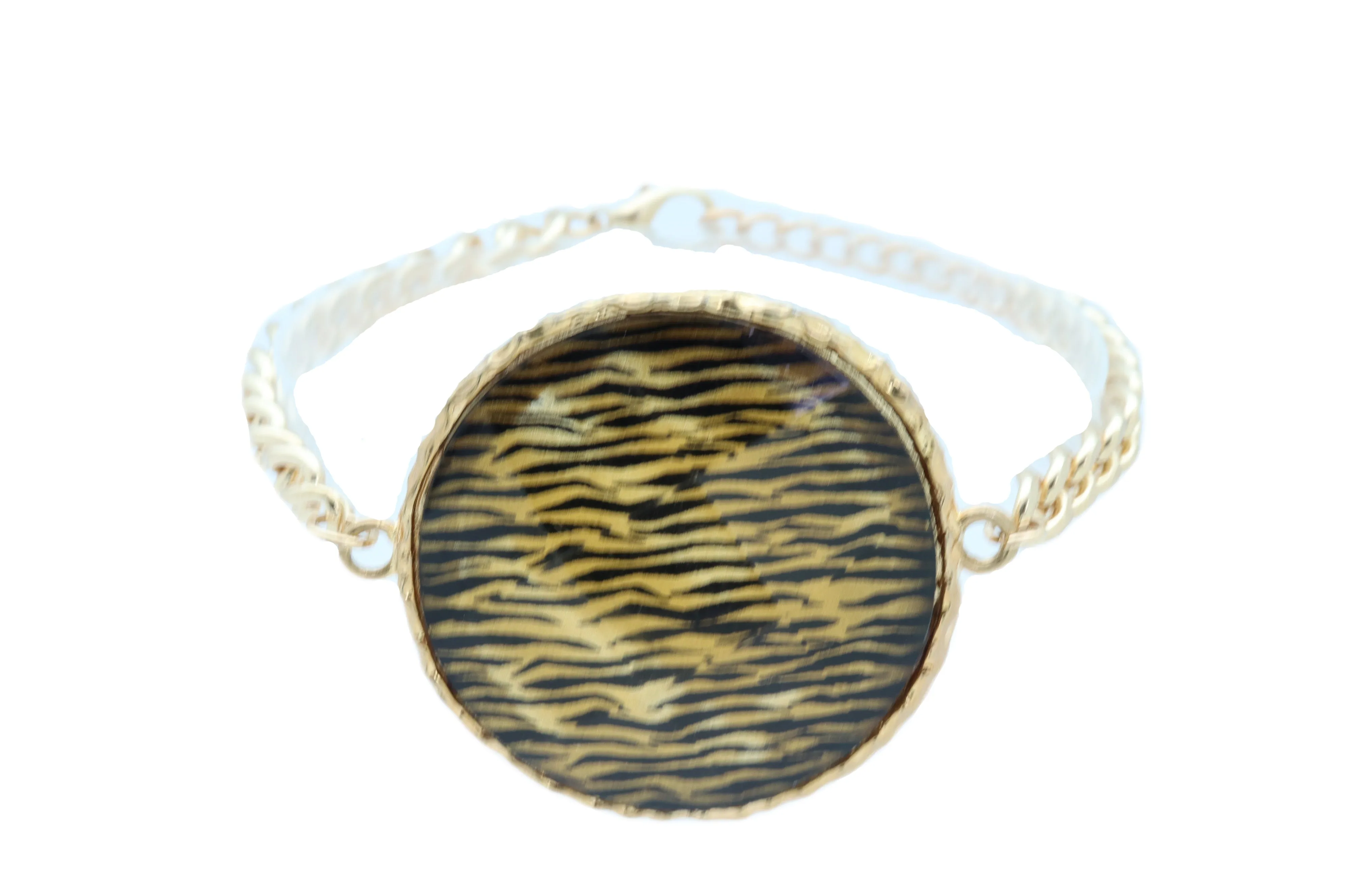 Sexy Women Gold Metal Chain Boot Bracelet Shoe Bling Zebra Charm