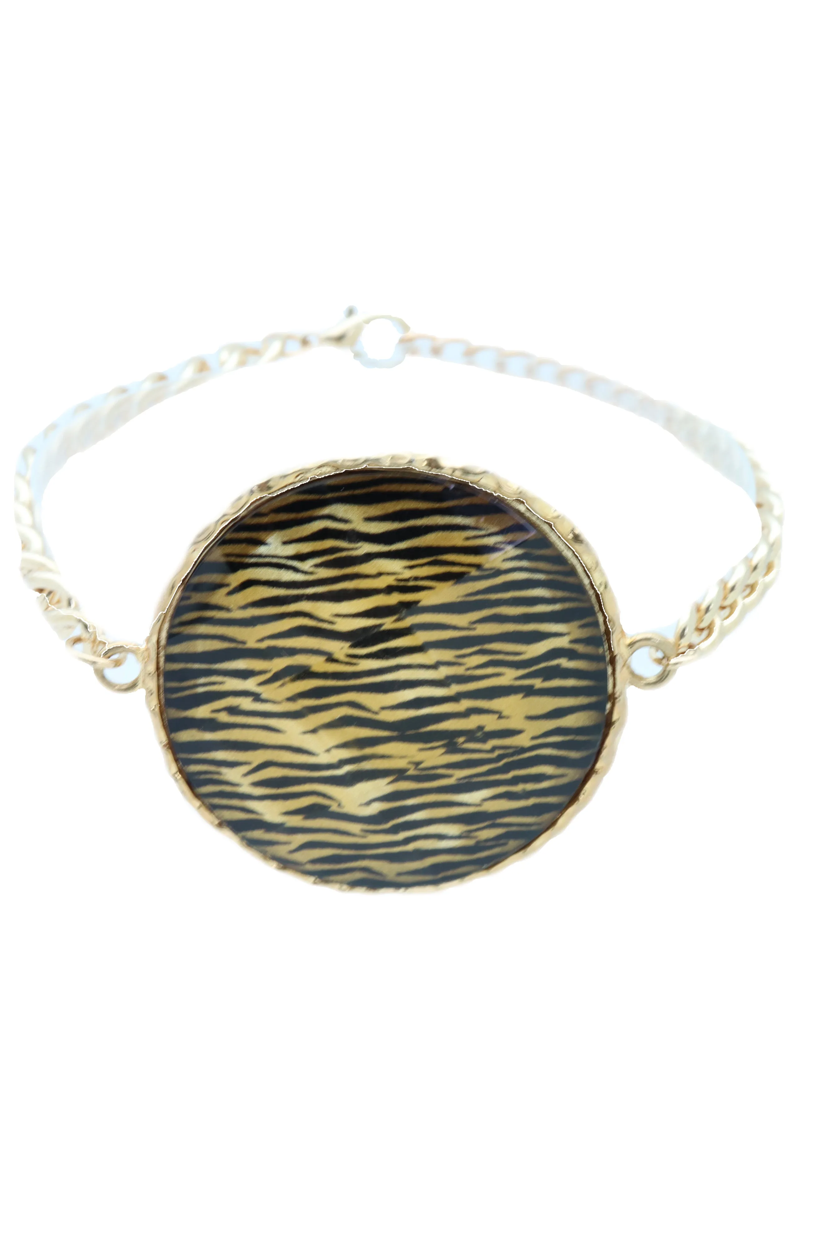 Sexy Women Gold Metal Chain Boot Bracelet Shoe Bling Zebra Charm