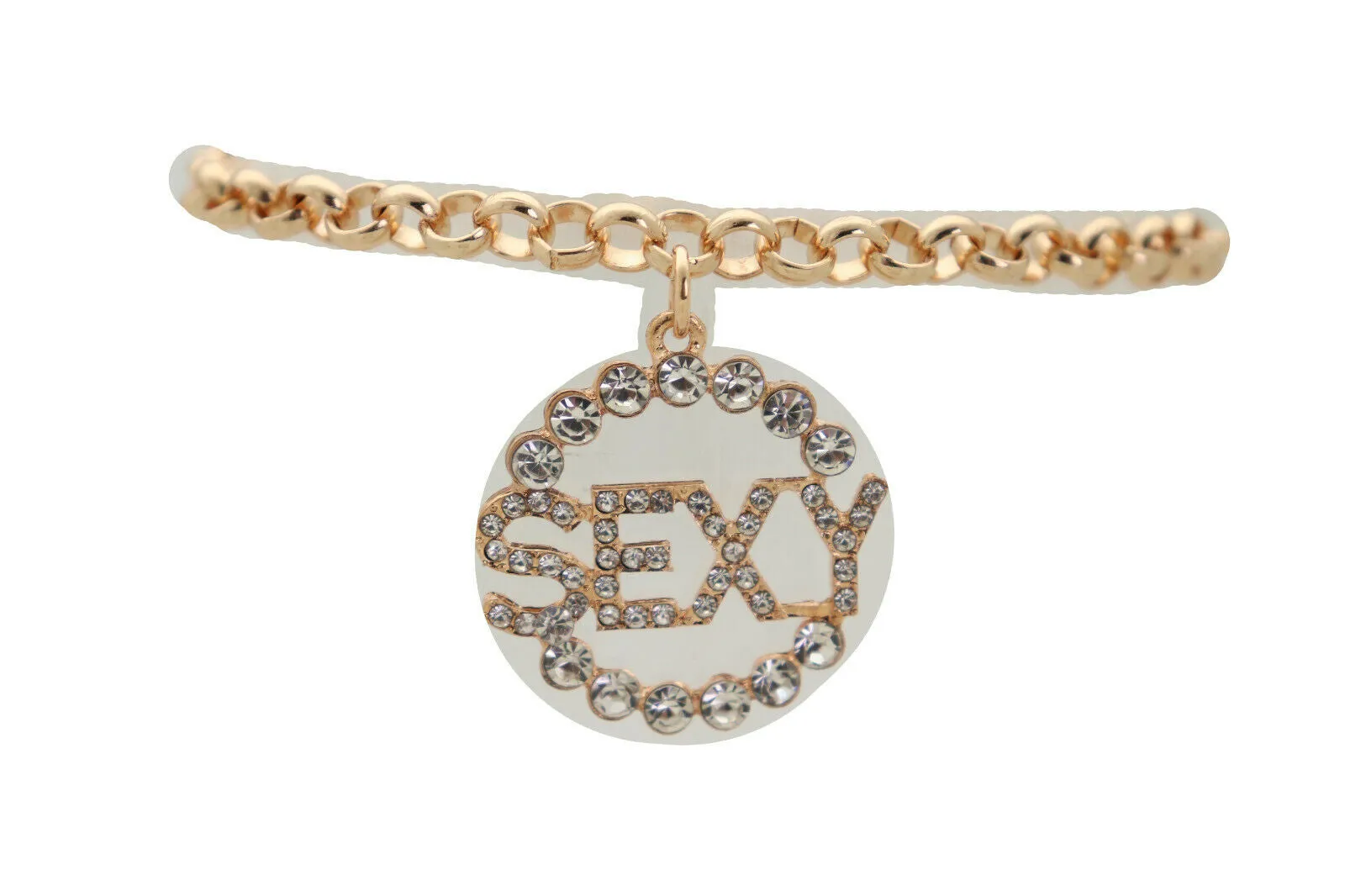 Shiny Gold Metal Chain Boot Bracelet Anklet Shoe SEXY Charm Bling Fashion