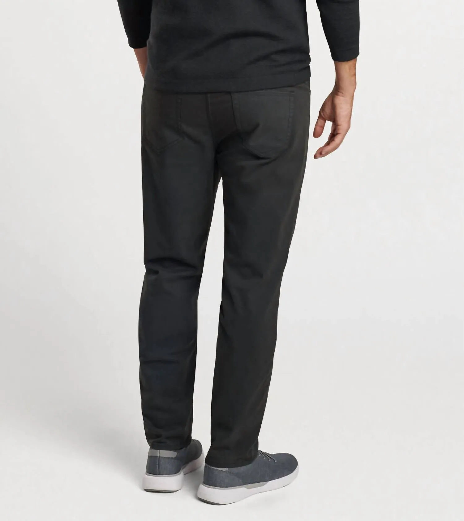 Signature Sateen Five-Pocket Pant In Black