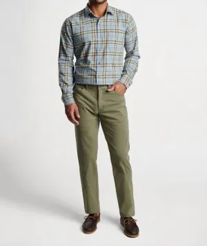 Signature Sateen Five-Pocket Pant In Military