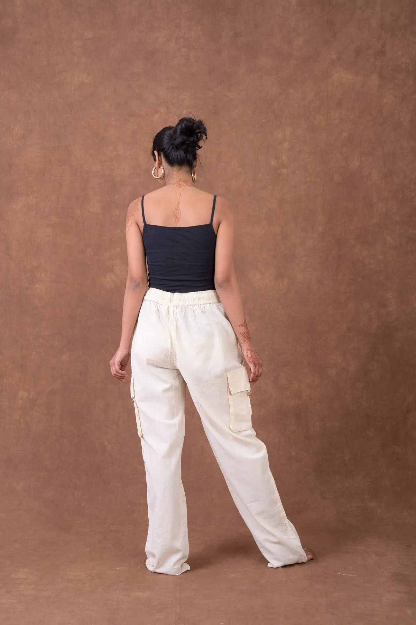 Solid Cargo Pants