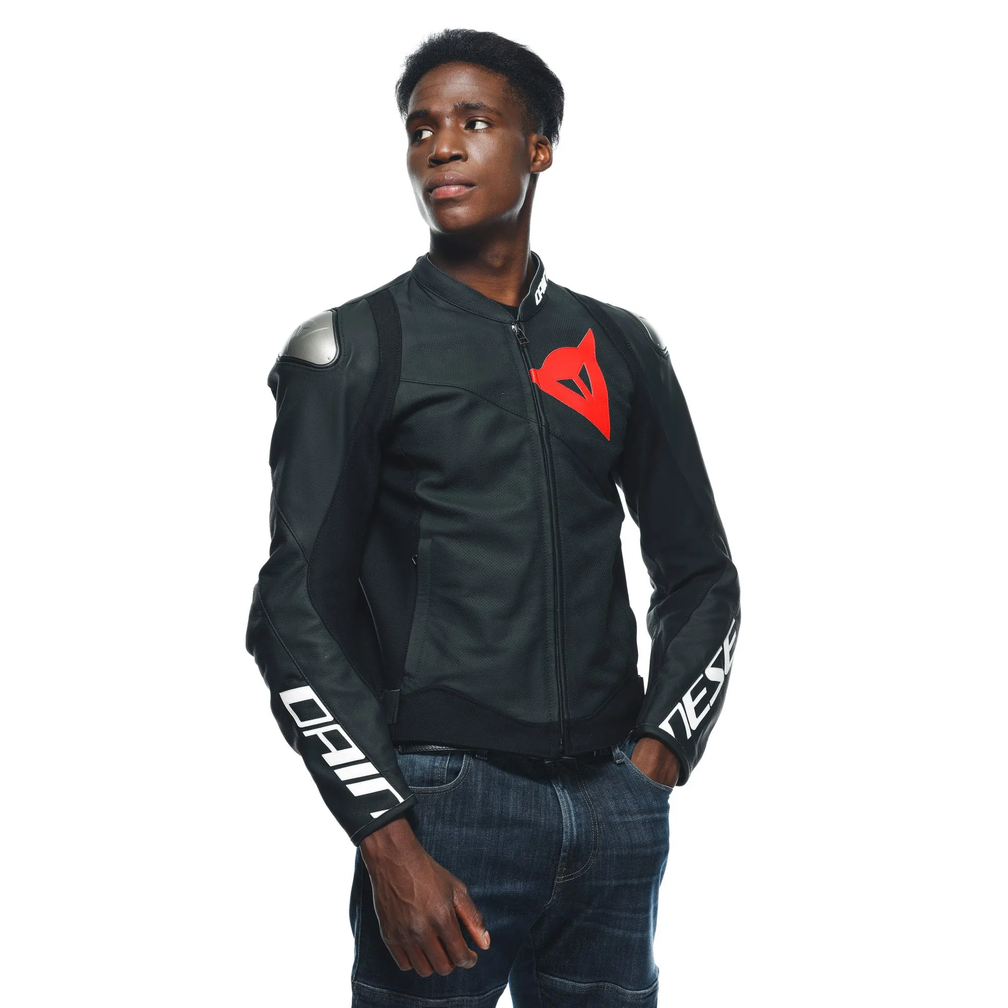 Sportiva Perforated Leather Jacket