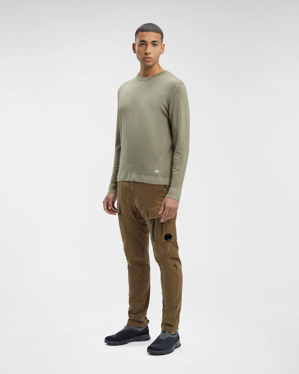Stretch Sateen Cargo Pants Ergonomic Fit Butternut