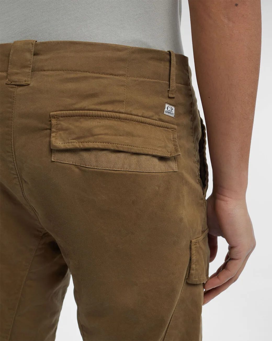 Stretch Sateen Cargo Pants Ergonomic Fit Butternut