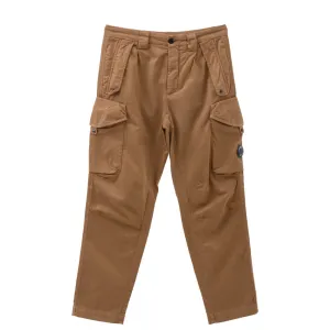 Stretch Sateen Pants Loose Fit