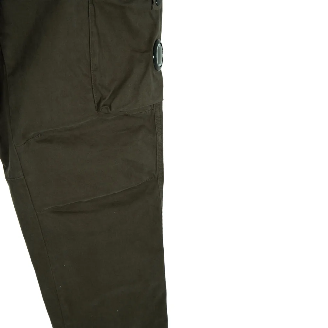 Stretch Sateen Pants Loose Fit