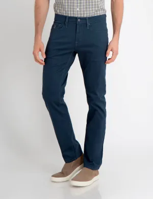 STRETCH SLIM SATEEN PANTS