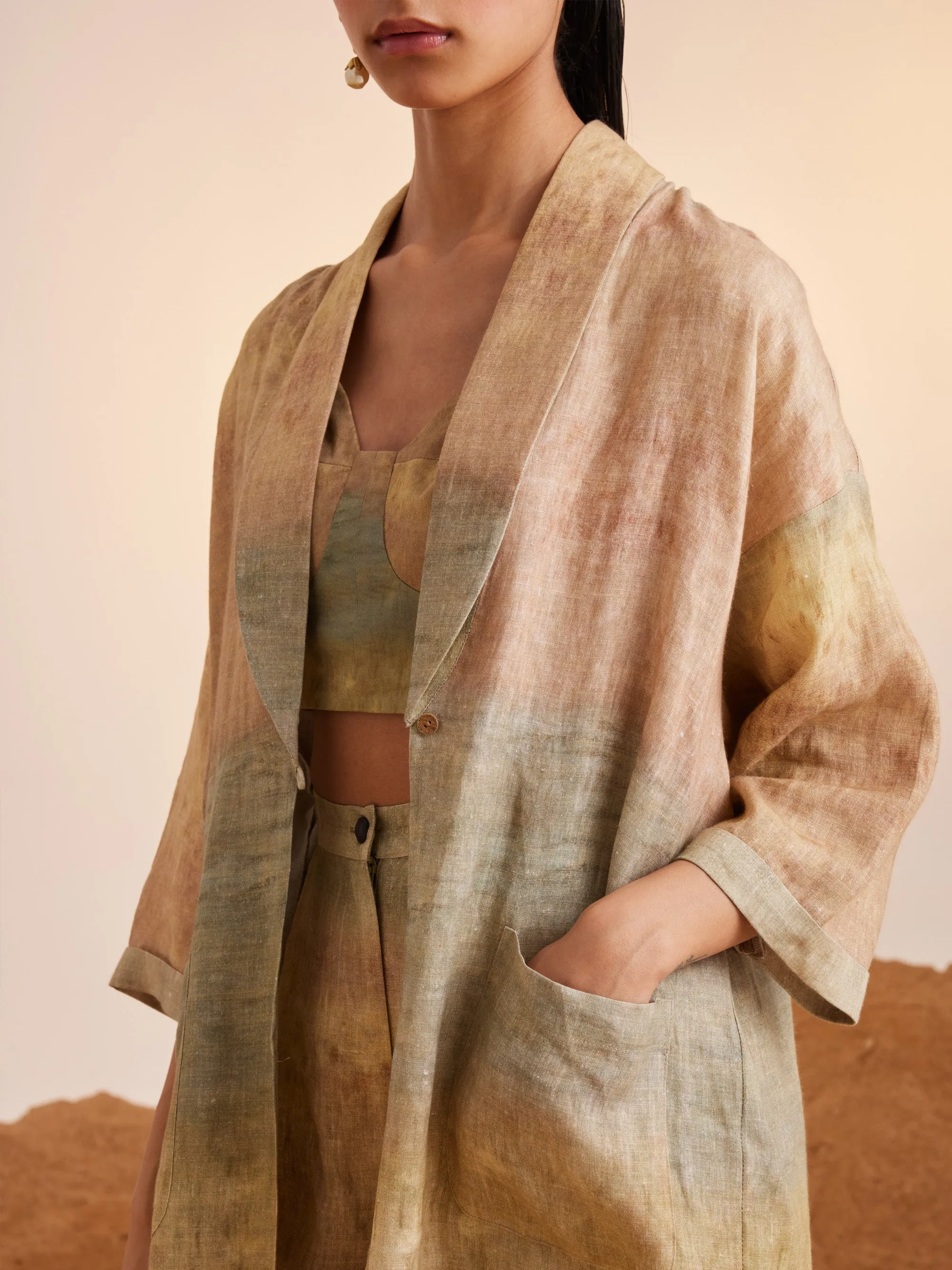 Summer Co-Ord Set Peru Impression-Linen-Ss25-Perset-Imp-Cord