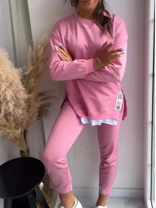 Sweatset Aura™ | Women's Comfortable Sweatshirt and Pants Set | Soft Fabric, Relaxed Fit, Stylish Loungewear