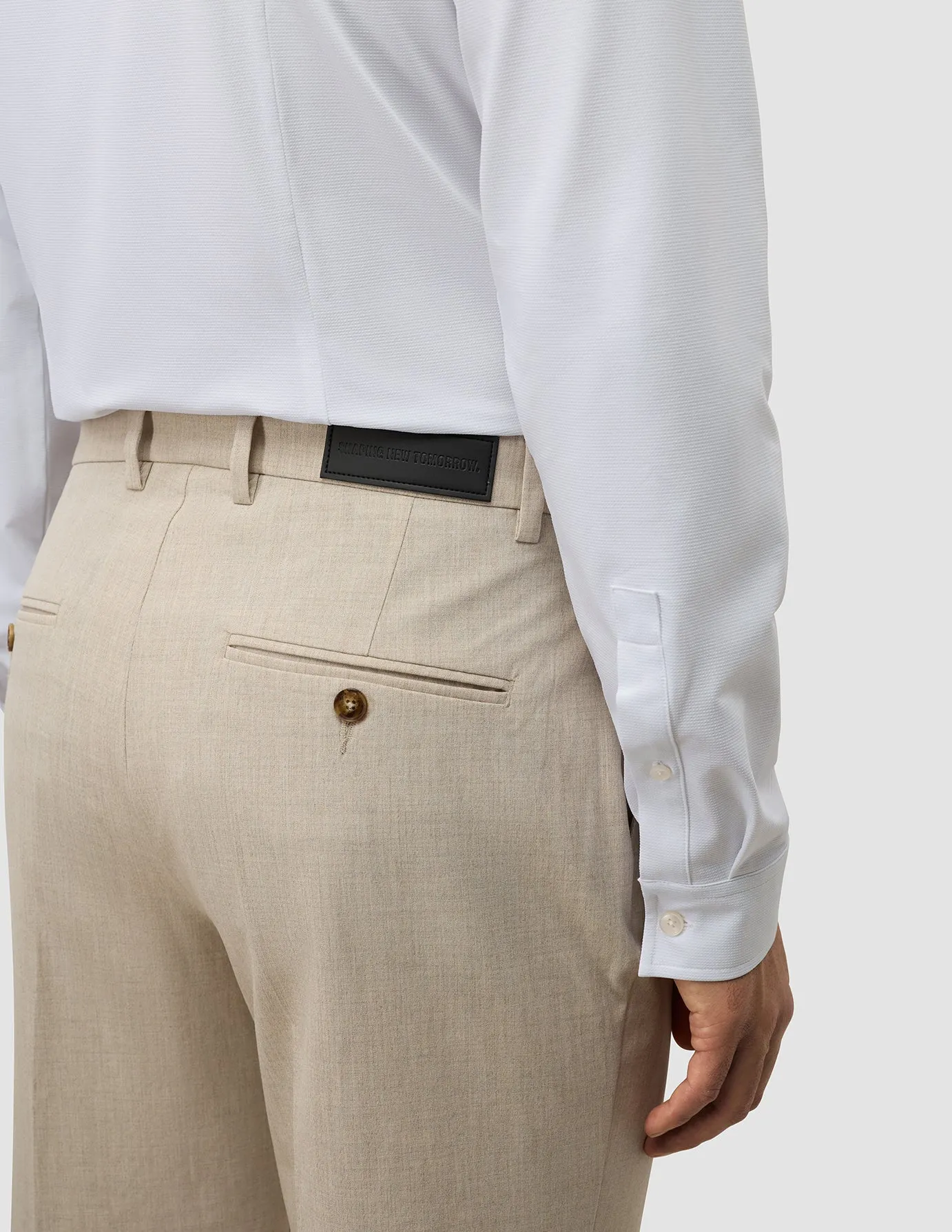 Tech Linen Suit Pants Relaxed Fit Sandshell