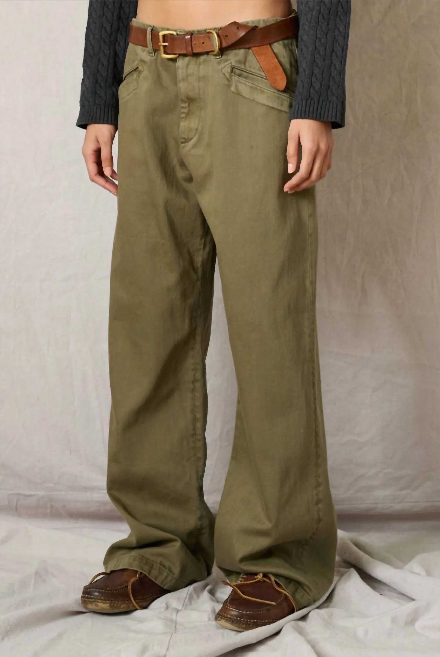 Teri Wide Leg Pant In Twill