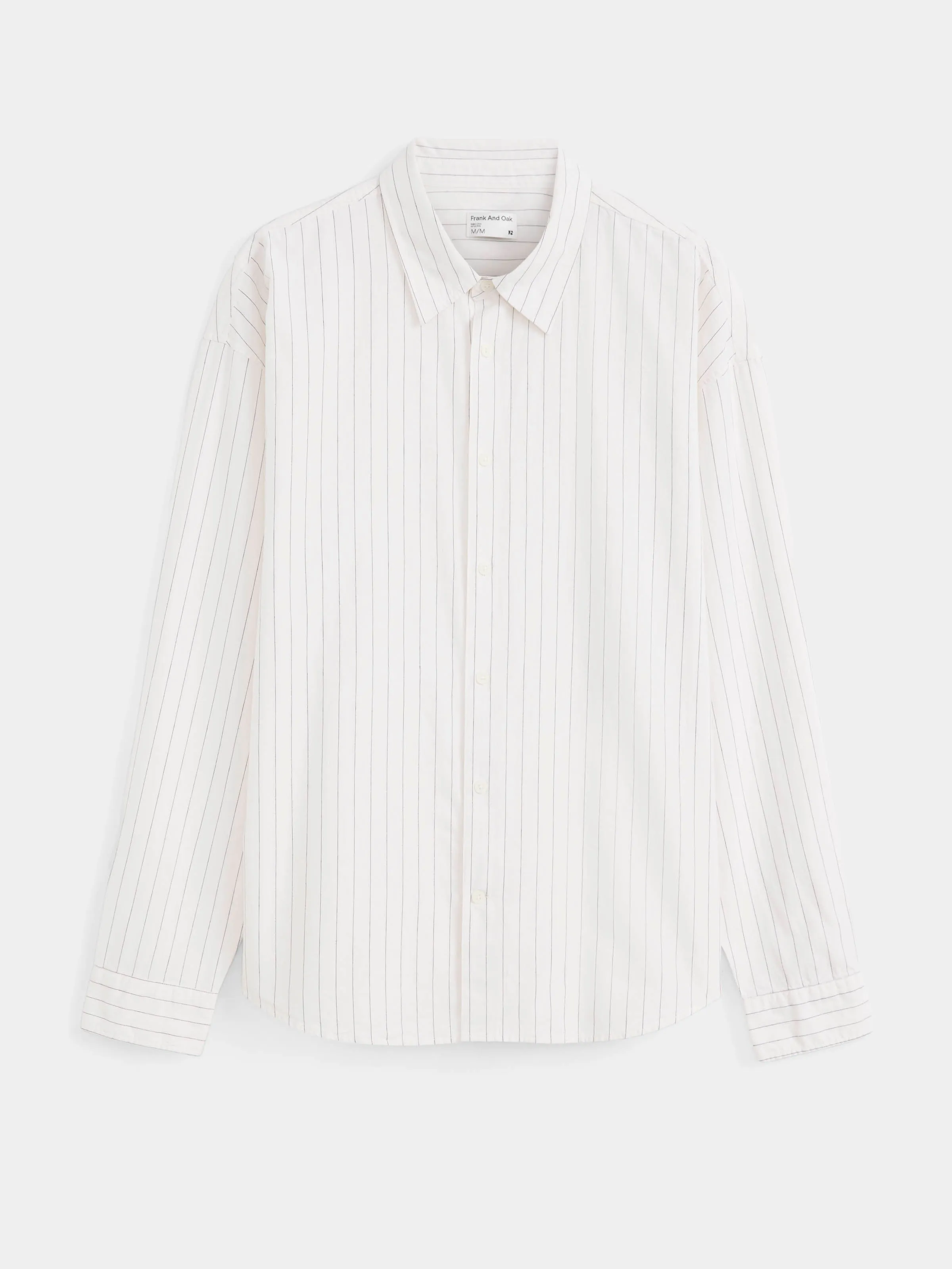 The Loose Pinstripe Shirt in White