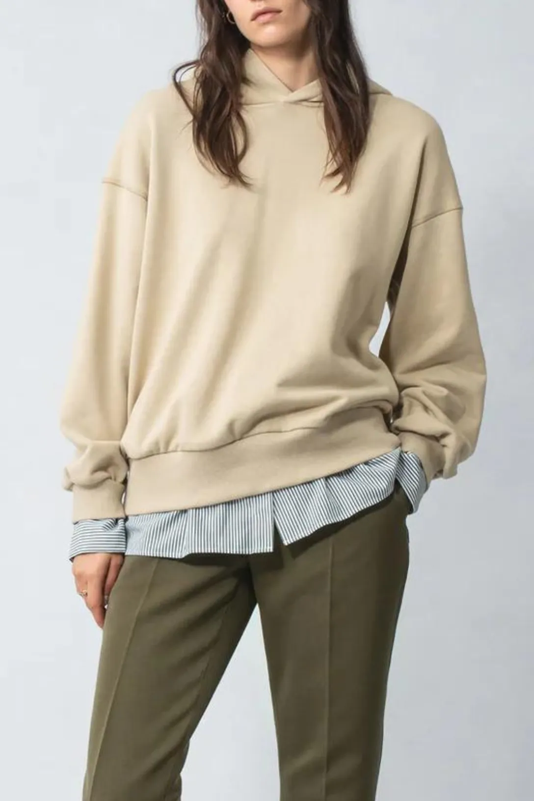The Smart Hoodie | Beige Multi