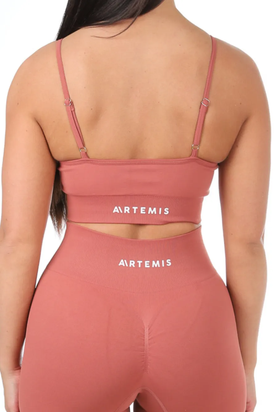 Tia Adjustable Sports Bra Tan