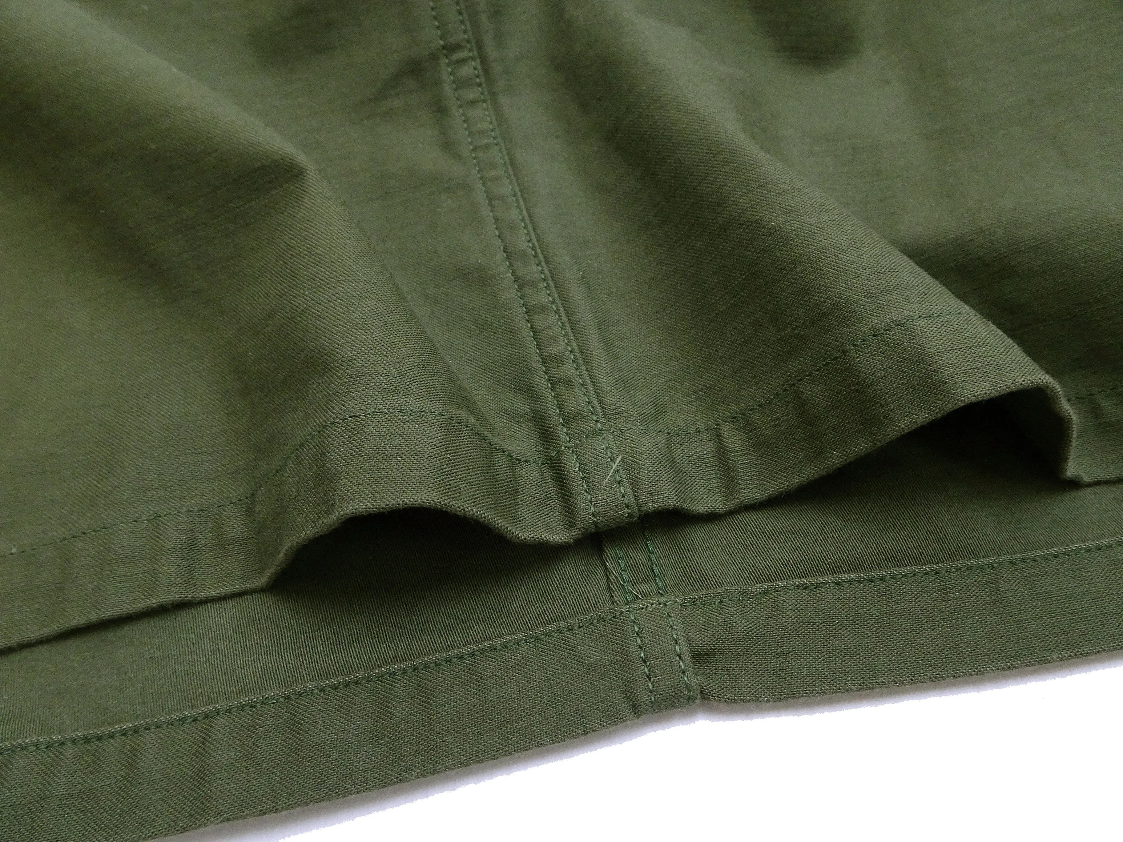 TOYS McCOY Men's Short-Sleeve Shirt - Reproduction of the U.S. Army OG-107 Utility Shirt (Modified Short-Sleeve Version) TMS2505 Olive