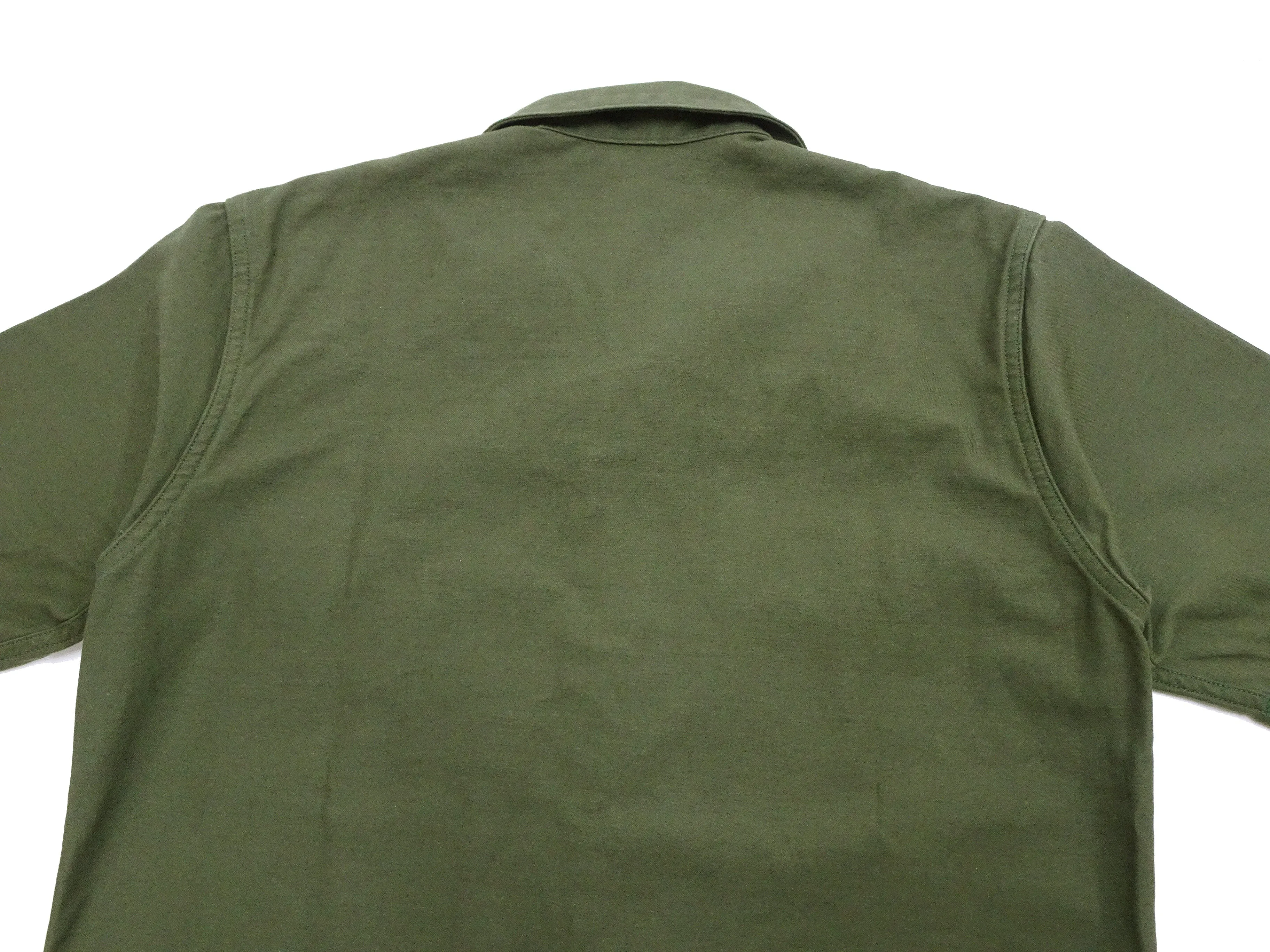 TOYS McCOY Men's Short-Sleeve Shirt - Reproduction of the U.S. Army OG-107 Utility Shirt (Modified Short-Sleeve Version) TMS2505 Olive