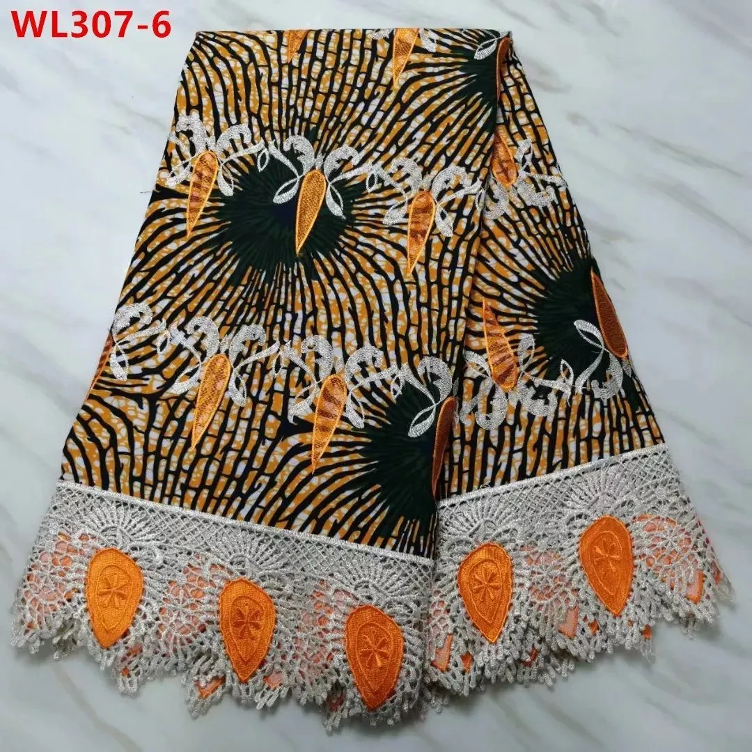 Trendy Embroidered Lace Fabric 5 Yards