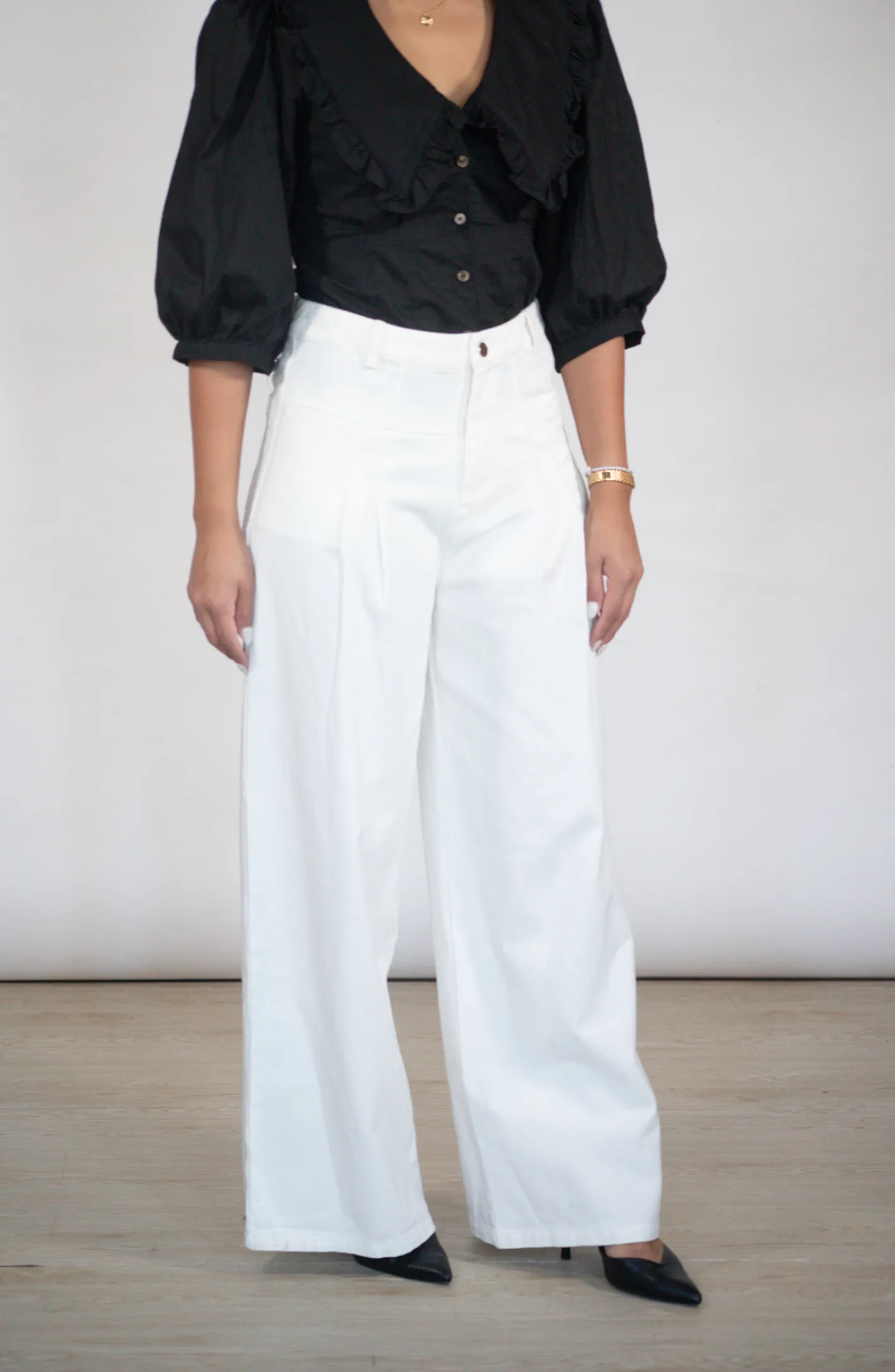 True To Self White Wide Leg Pants