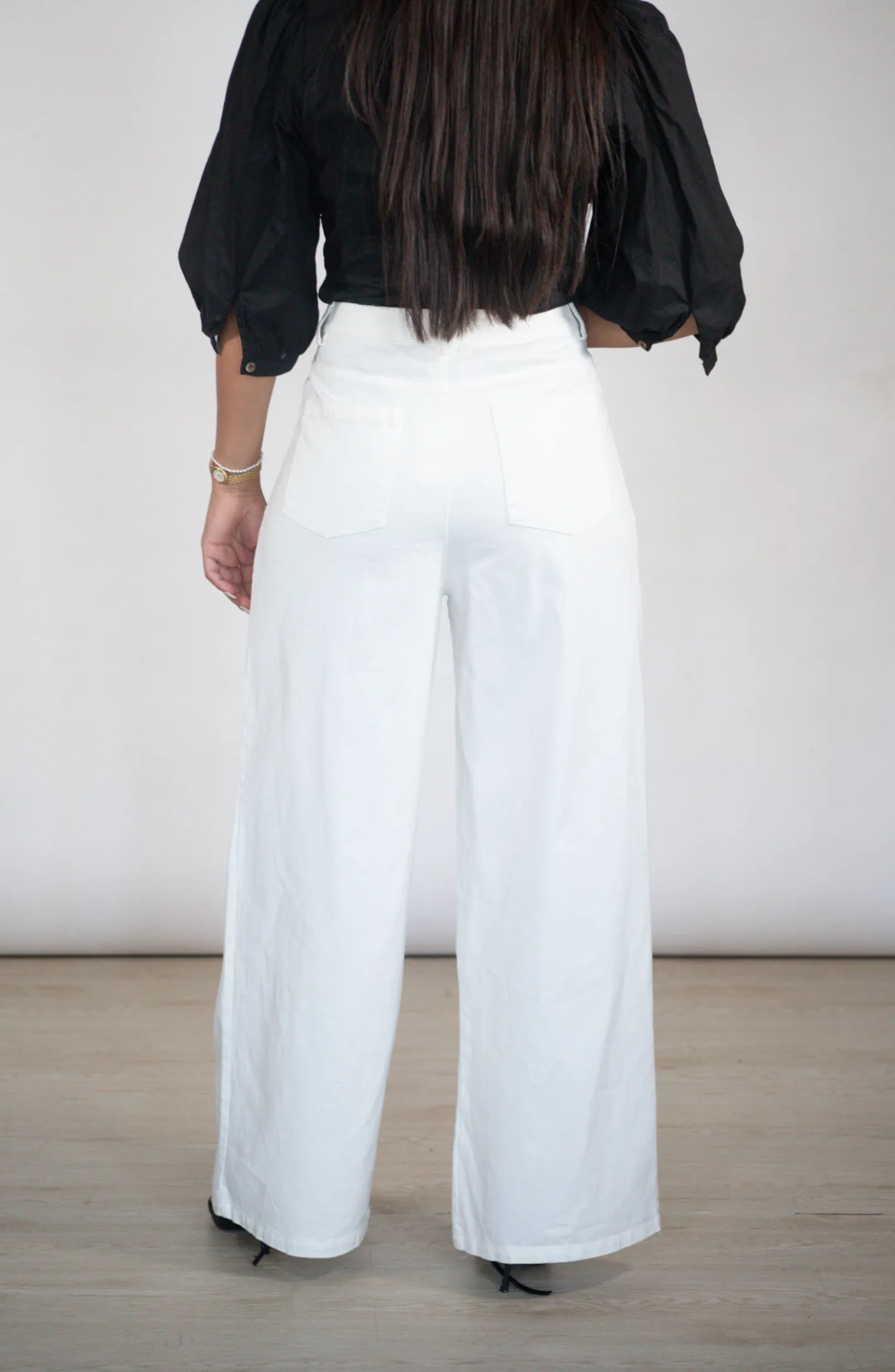 True To Self White Wide Leg Pants