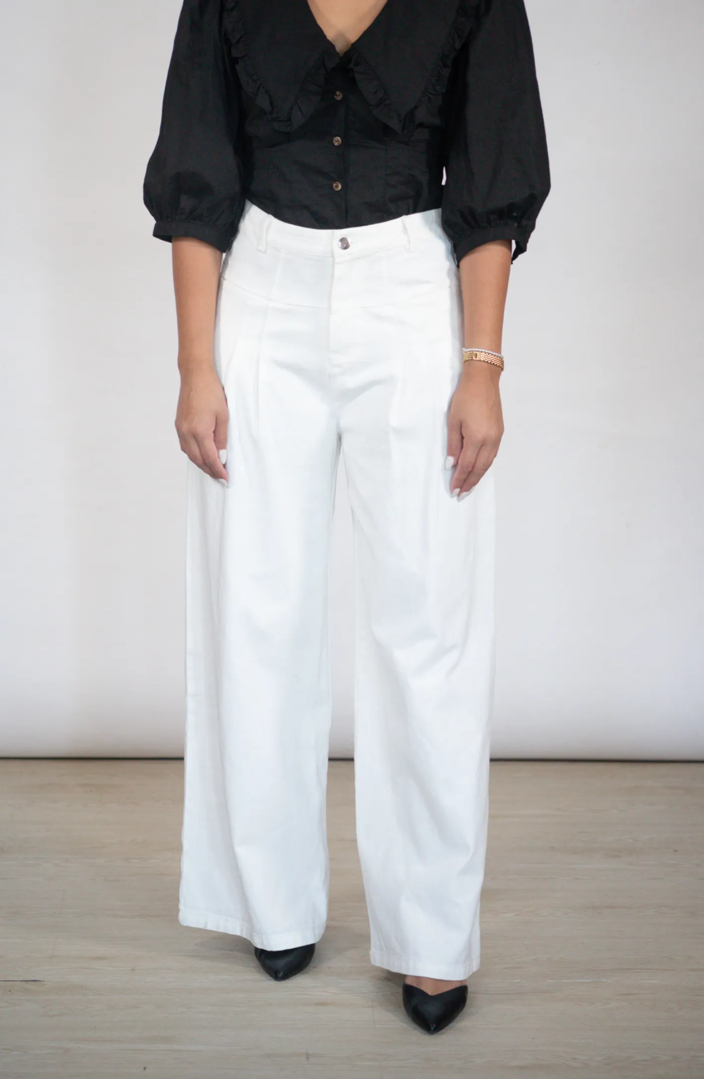 True To Self White Wide Leg Pants