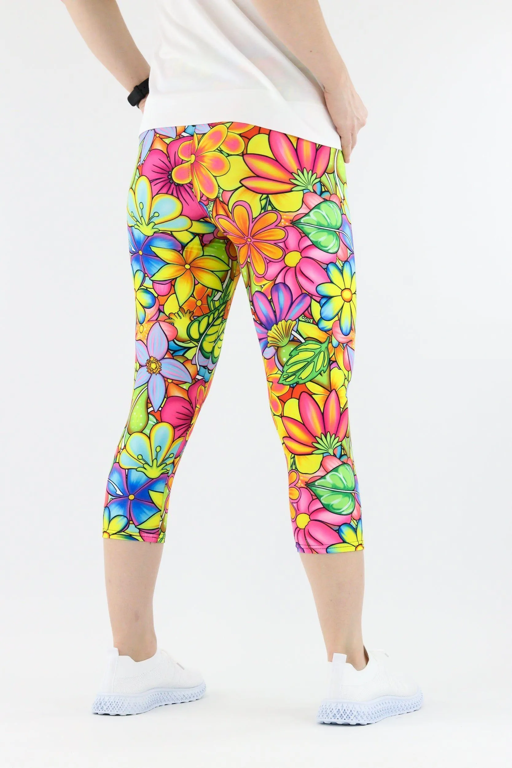 Tutti Frutti Flower - Casual - Capri Leggings