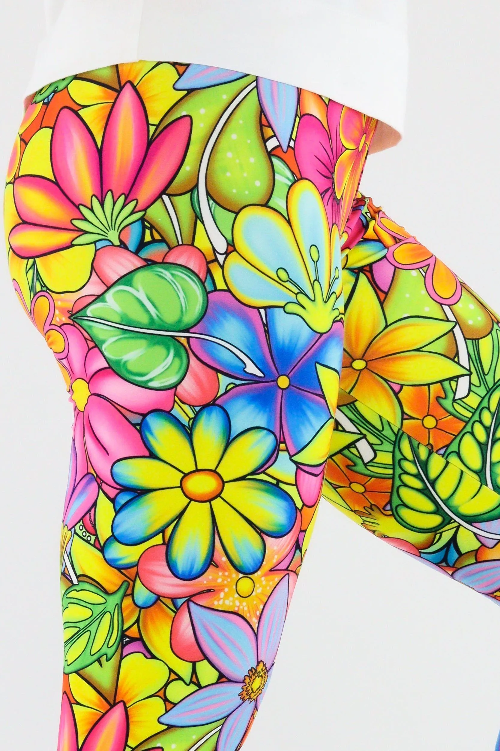 Tutti Frutti Flower - Casual - Capri Leggings