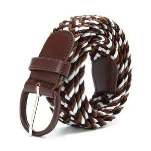 Unisex Mens Women Stretch Elastic Belt Fashion Alloy Pin Buckle Belt Waistband Pants Strip