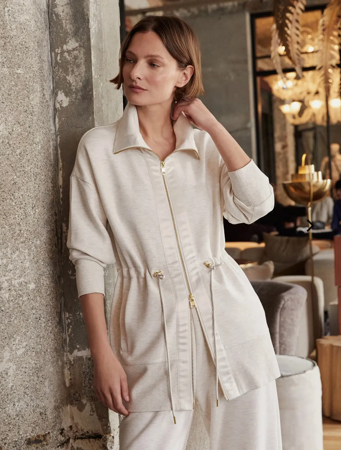 Varley Ridgefield Longline Zip Through Sweatshirt (More Colors)
