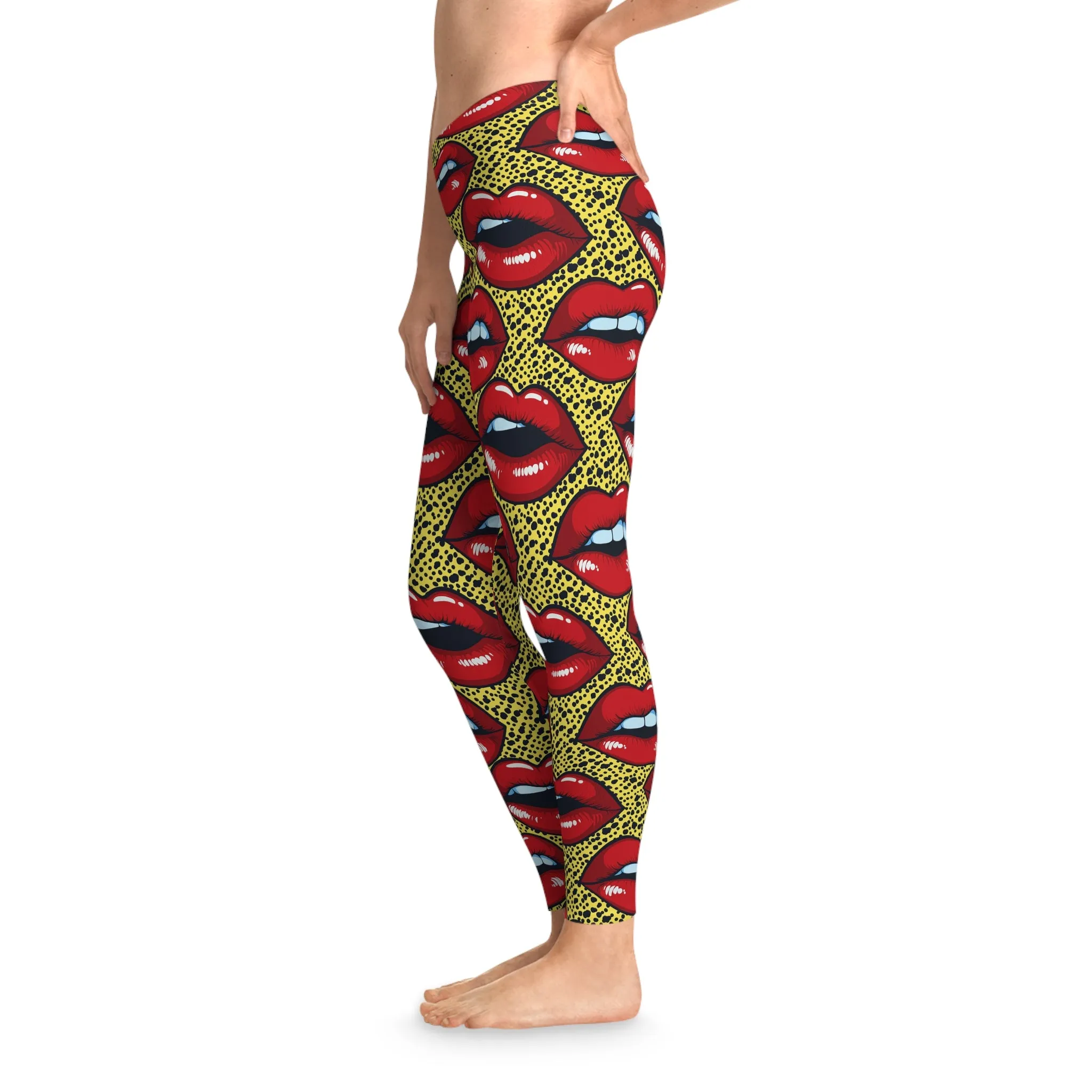 Vibrant Fusion Stretchy Leggings for Active Lifestyle & Everyday Comfort