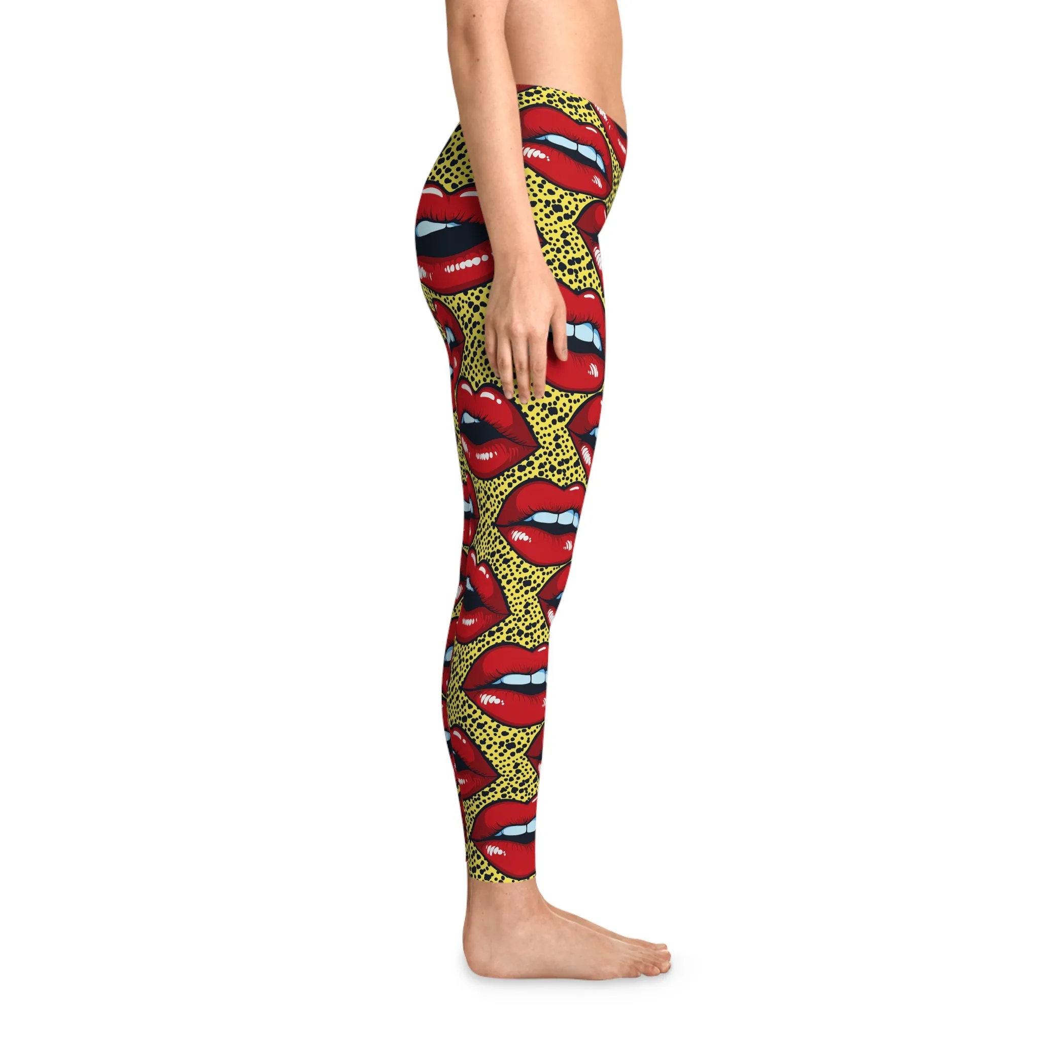 Vibrant Fusion Stretchy Leggings for Active Lifestyle & Everyday Comfort