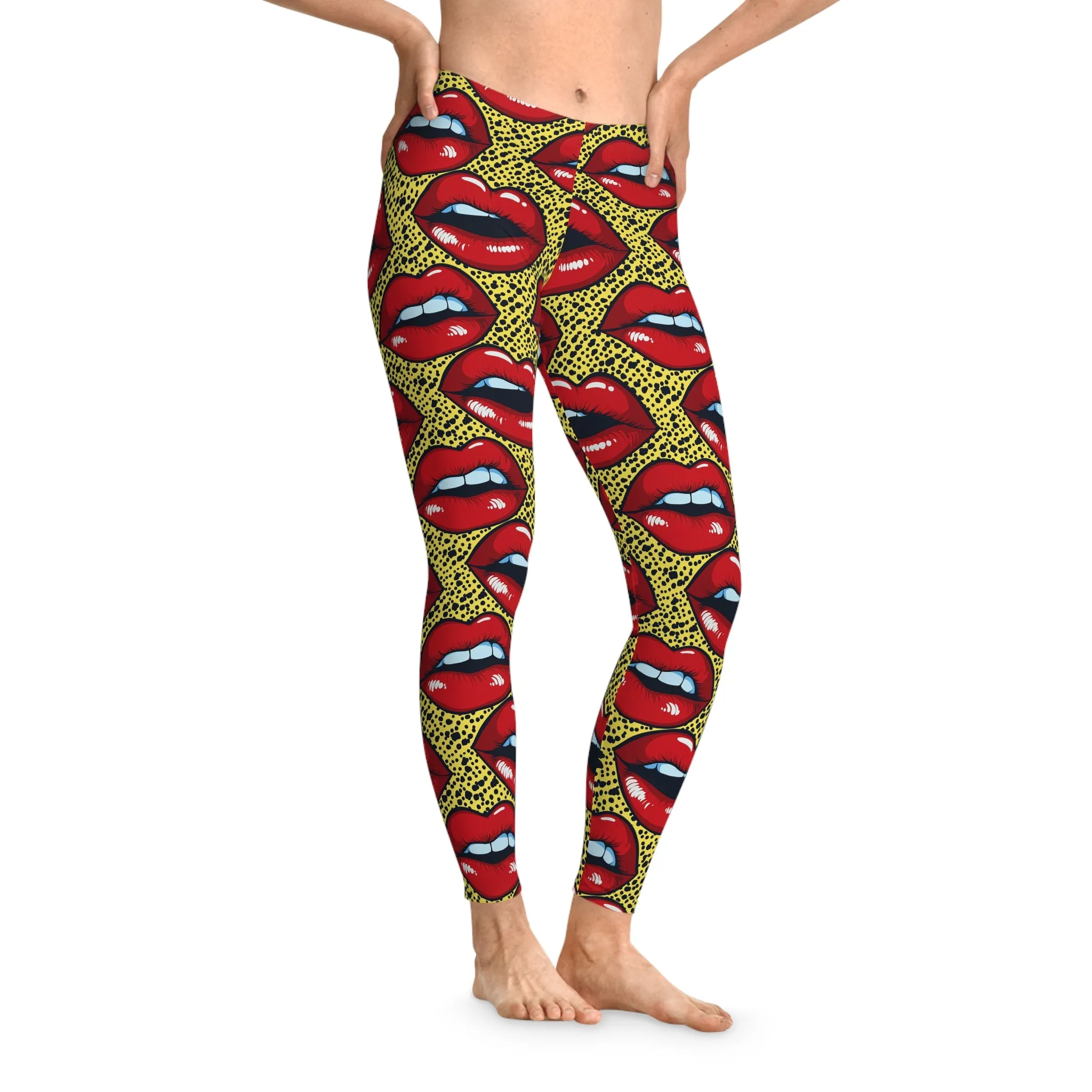 Vibrant Fusion Stretchy Leggings for Active Lifestyle & Everyday Comfort