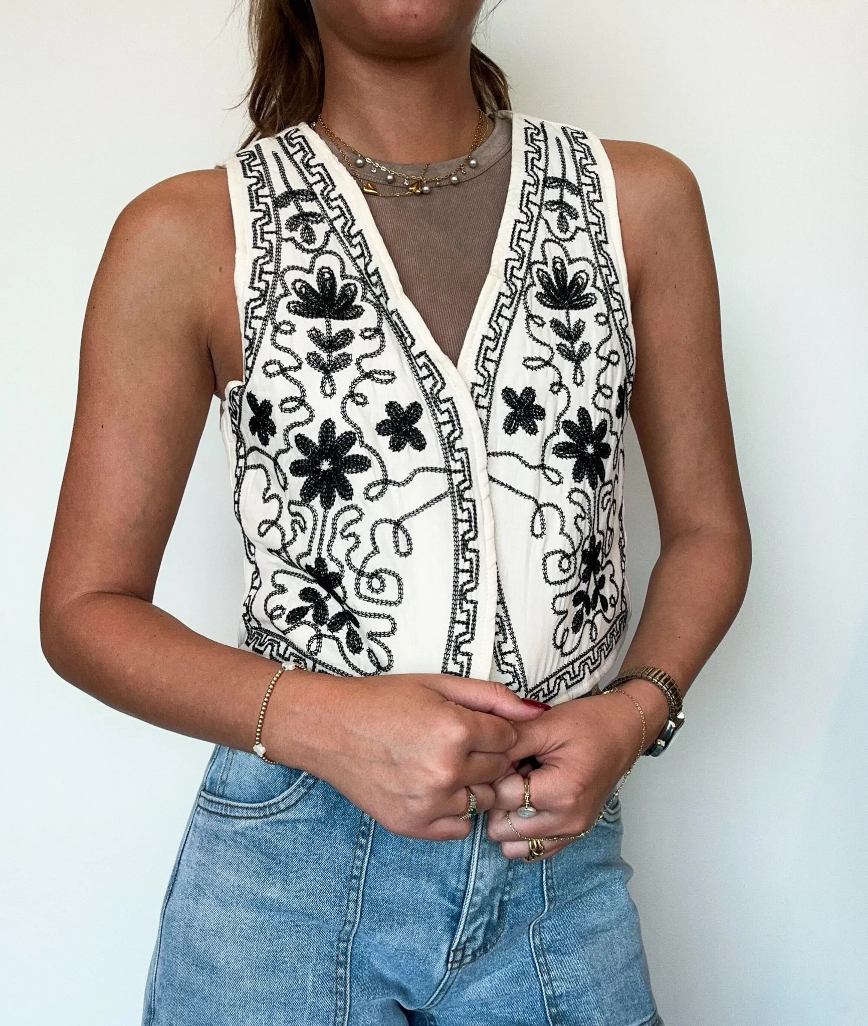 Vintage Embroidered Vest