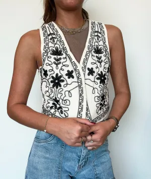 Vintage Embroidered Vest