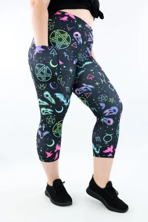 Witch Craft - Casual - Capri Leggings - Pockets
