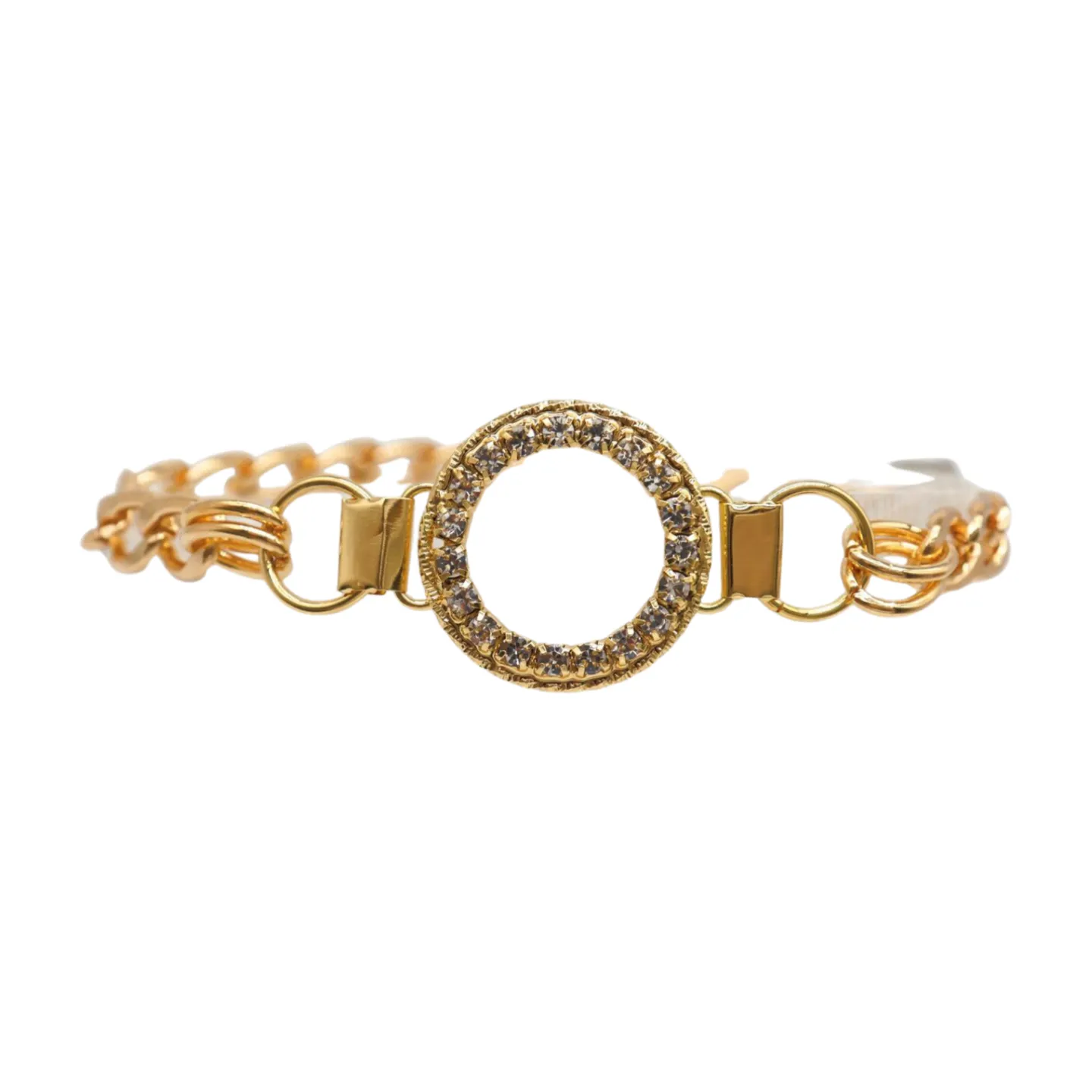 Women Gold Metal Boot Chain Bracelet Shoe Bling Circle Charm
