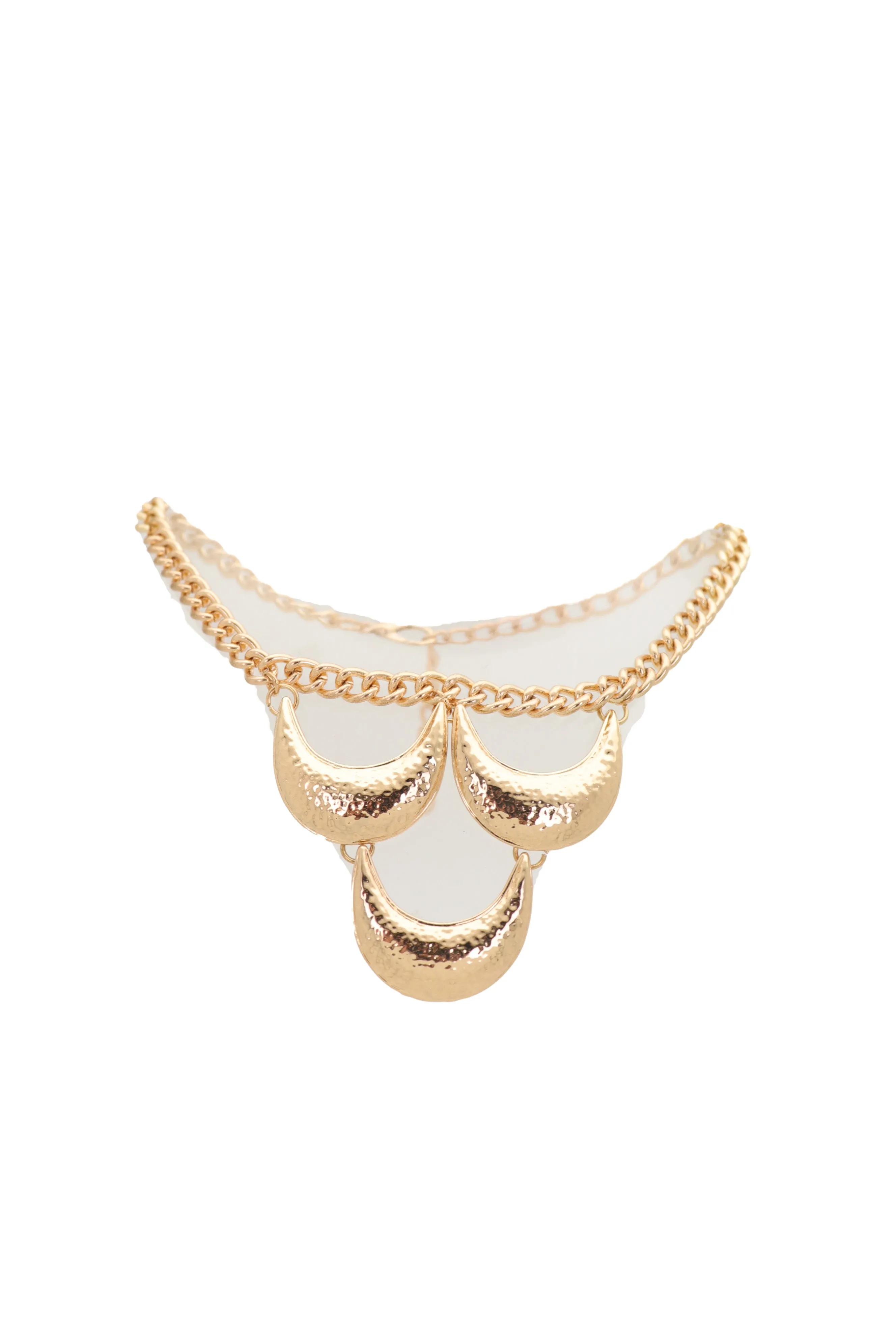 Women Gold Metal Chain Western Boot Bracelet Shoe Anklet Bling Chic Moon Charm