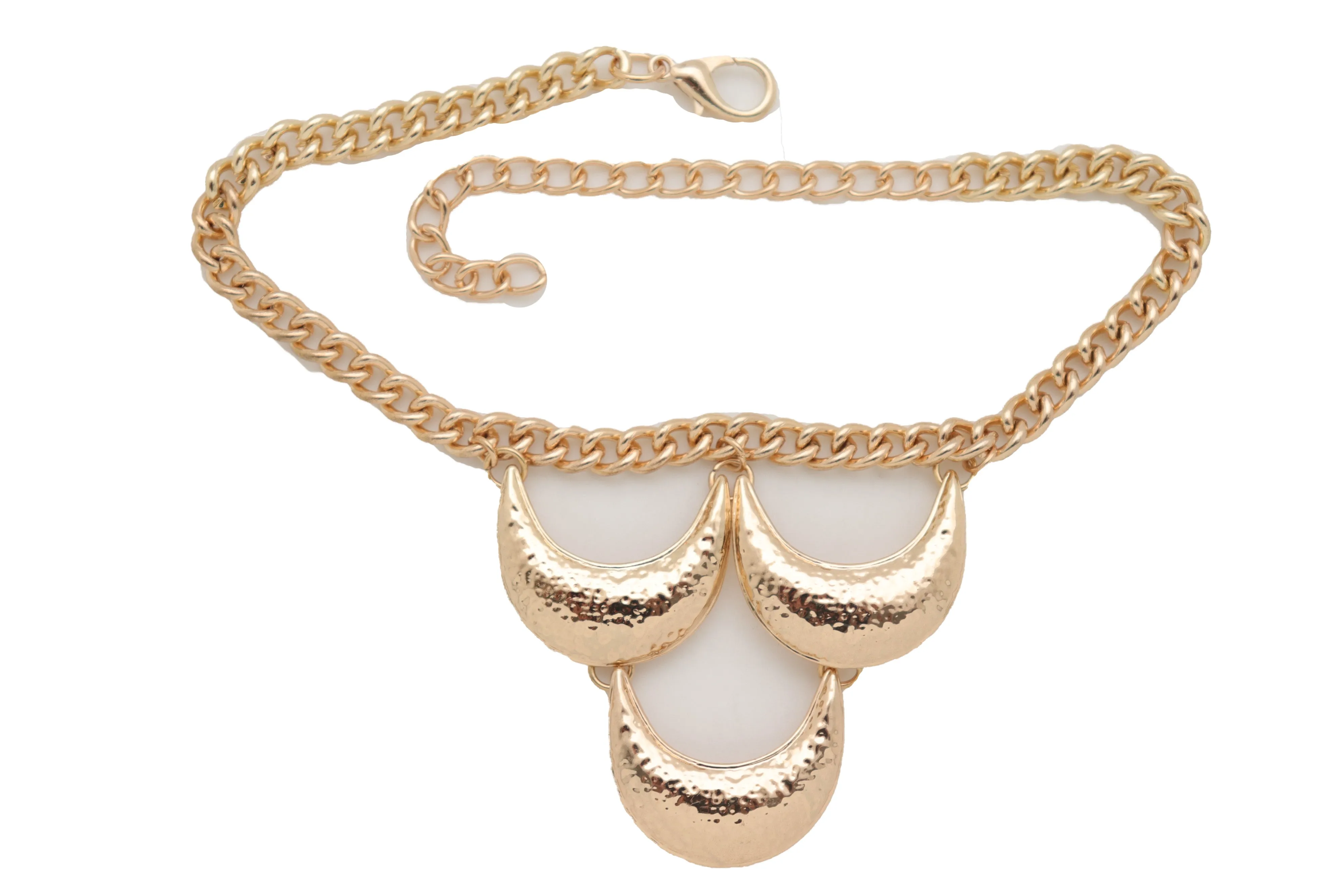 Women Gold Metal Chain Western Boot Bracelet Shoe Anklet Bling Chic Moon Charm