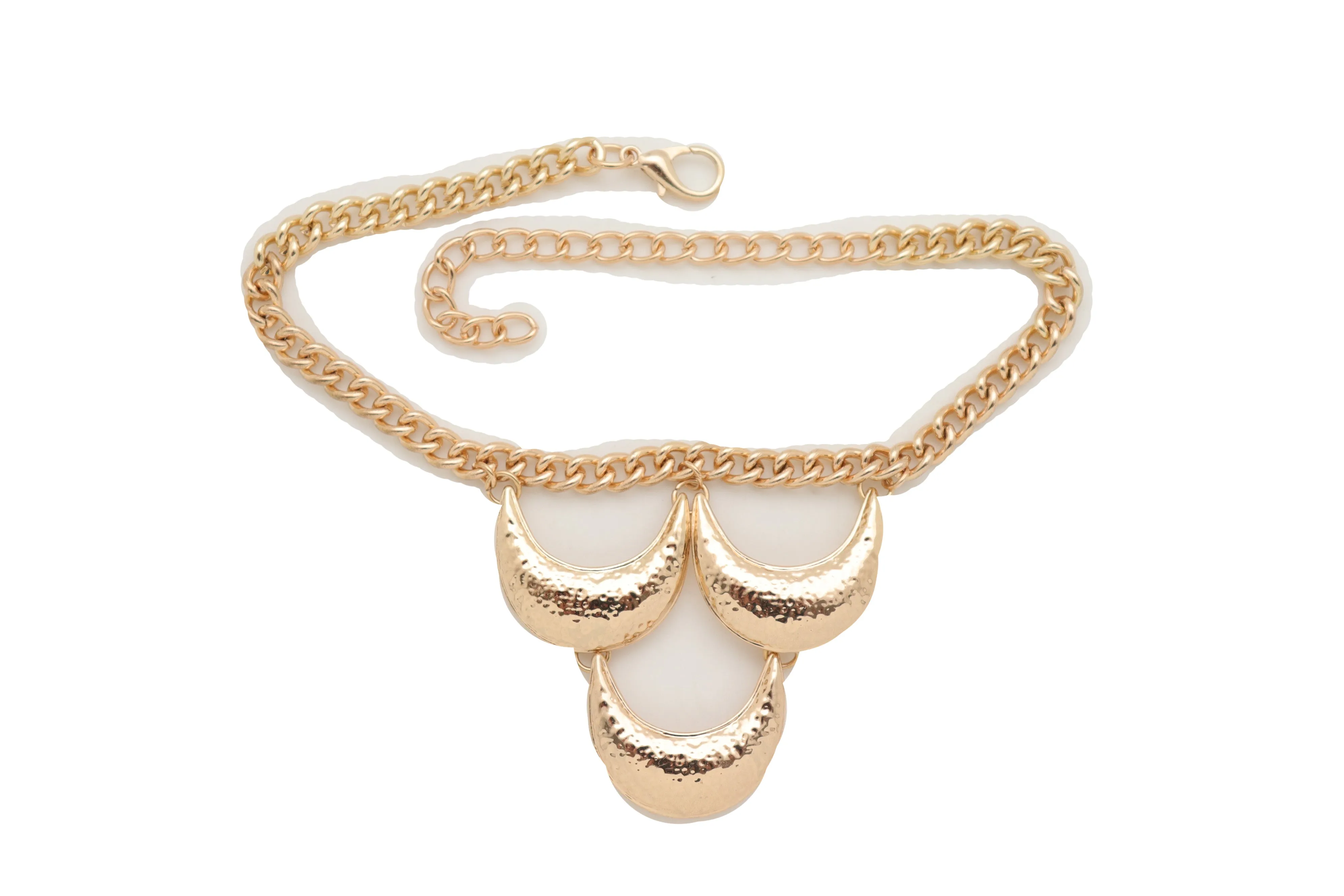 Women Gold Metal Chain Western Boot Bracelet Shoe Anklet Bling Chic Moon Charm